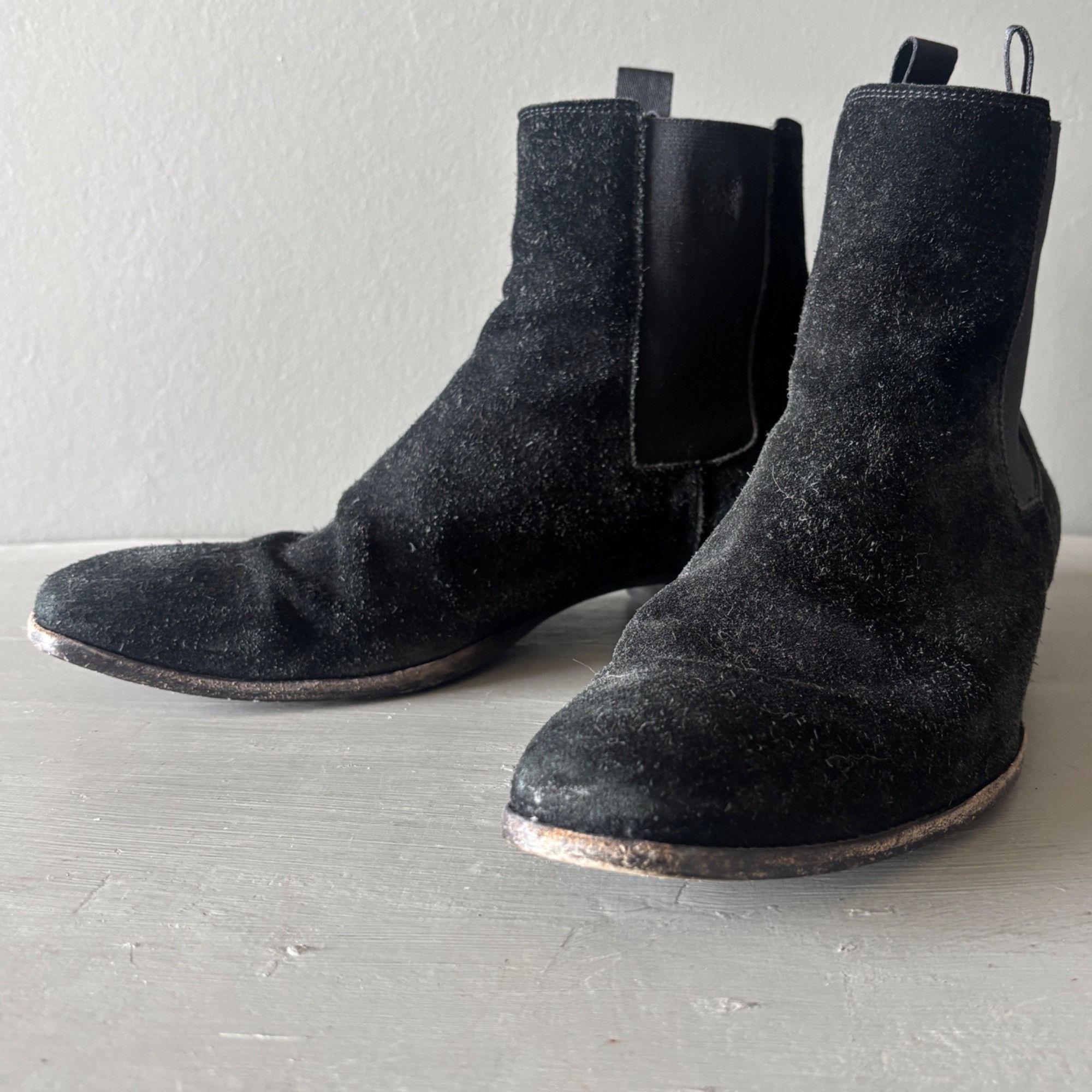 Marc Jacobs Vintage Marc Jacobs Black Suede Chelsea Boots Mens Size 39 M Size US 6 / EU 39 - 6 Thumbnail
