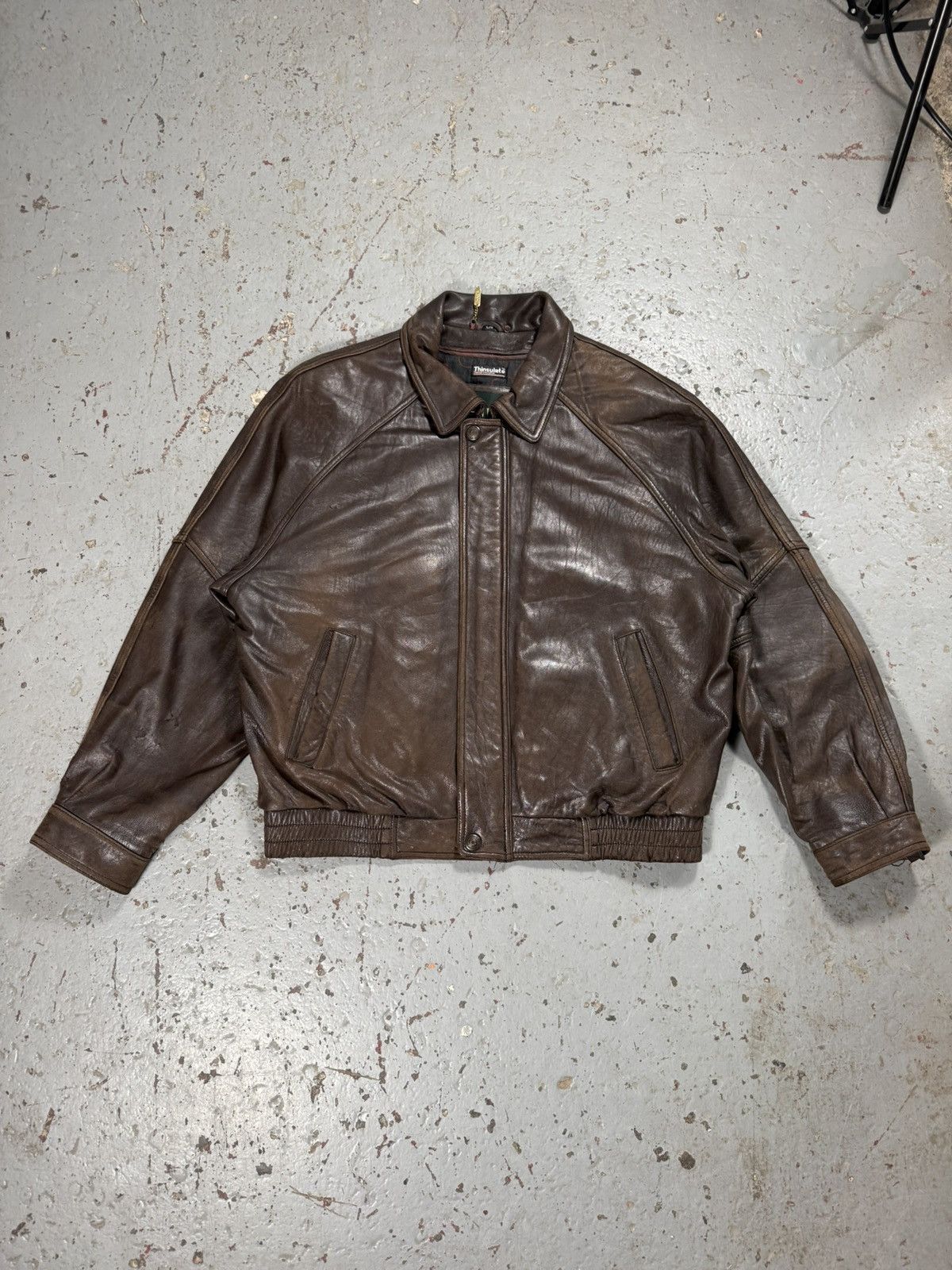 Danier Vintage Danier Thermal Insulated Leather Mocha Brown Jacket Size US L / EU 52-54 / 3 - 1 Thumbnail