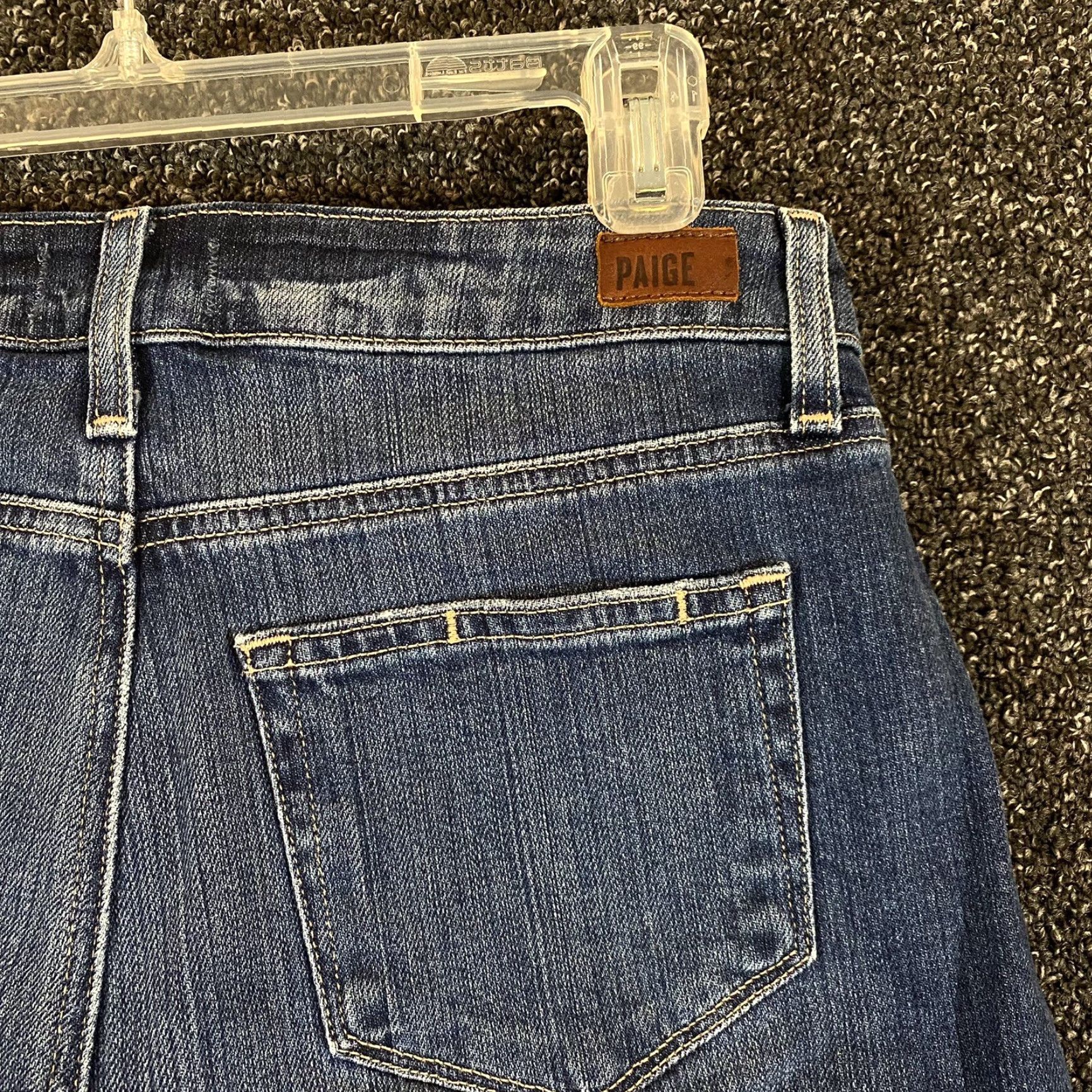 Paige Paige Shorts Womens 32 Blue Denim Jimmy Distressed Rolled Cuffs Summer Size 26" / US 2 / IT 38 - 7 Thumbnail