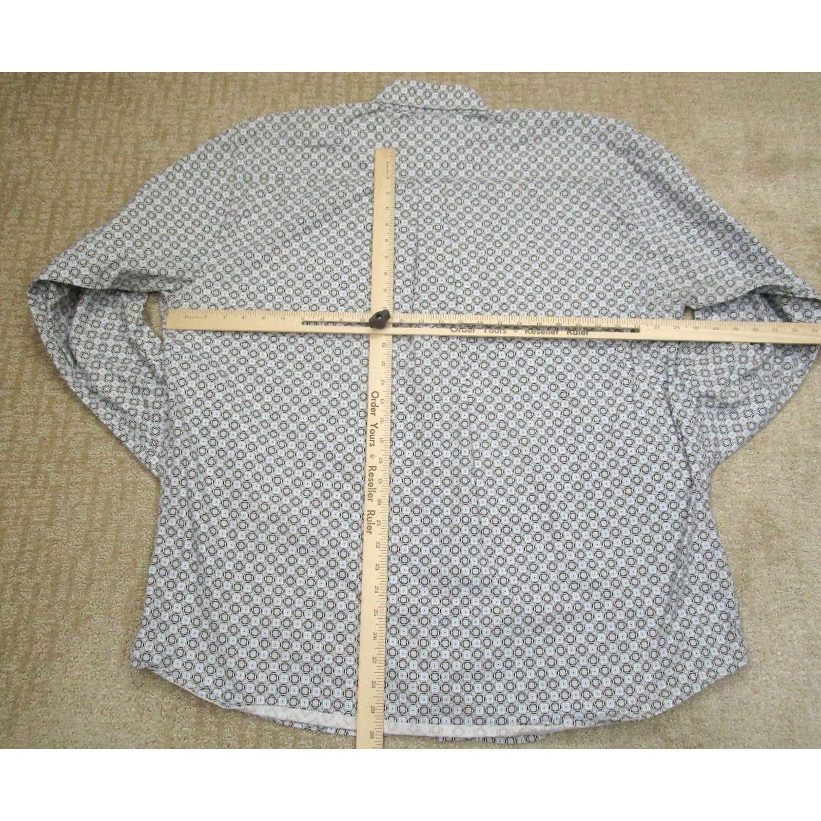 Vintage Rafter C Shirt Men 2XL Blue Geometric Western Long Sleeve Button-Down Cowboy Size US XXL / EU 58 / 5 - 4 Thumbnail