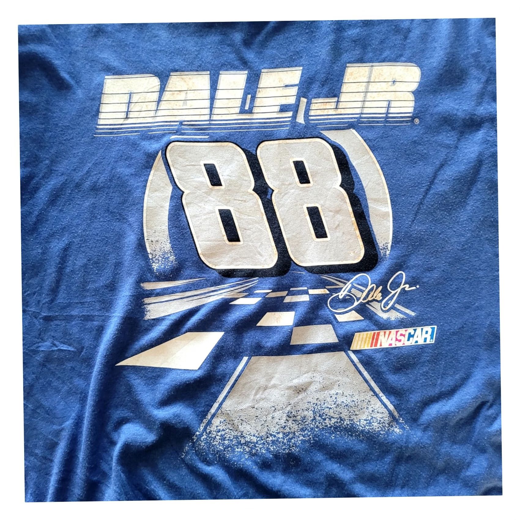 NASCAR VINTAGE Dale Earnhardt Jr. No. 88 NASCAR T-Shirt Blue Large (L) Racing Graphic Tee Size US L / EU 52-54 / 3 - 5 Thumbnail