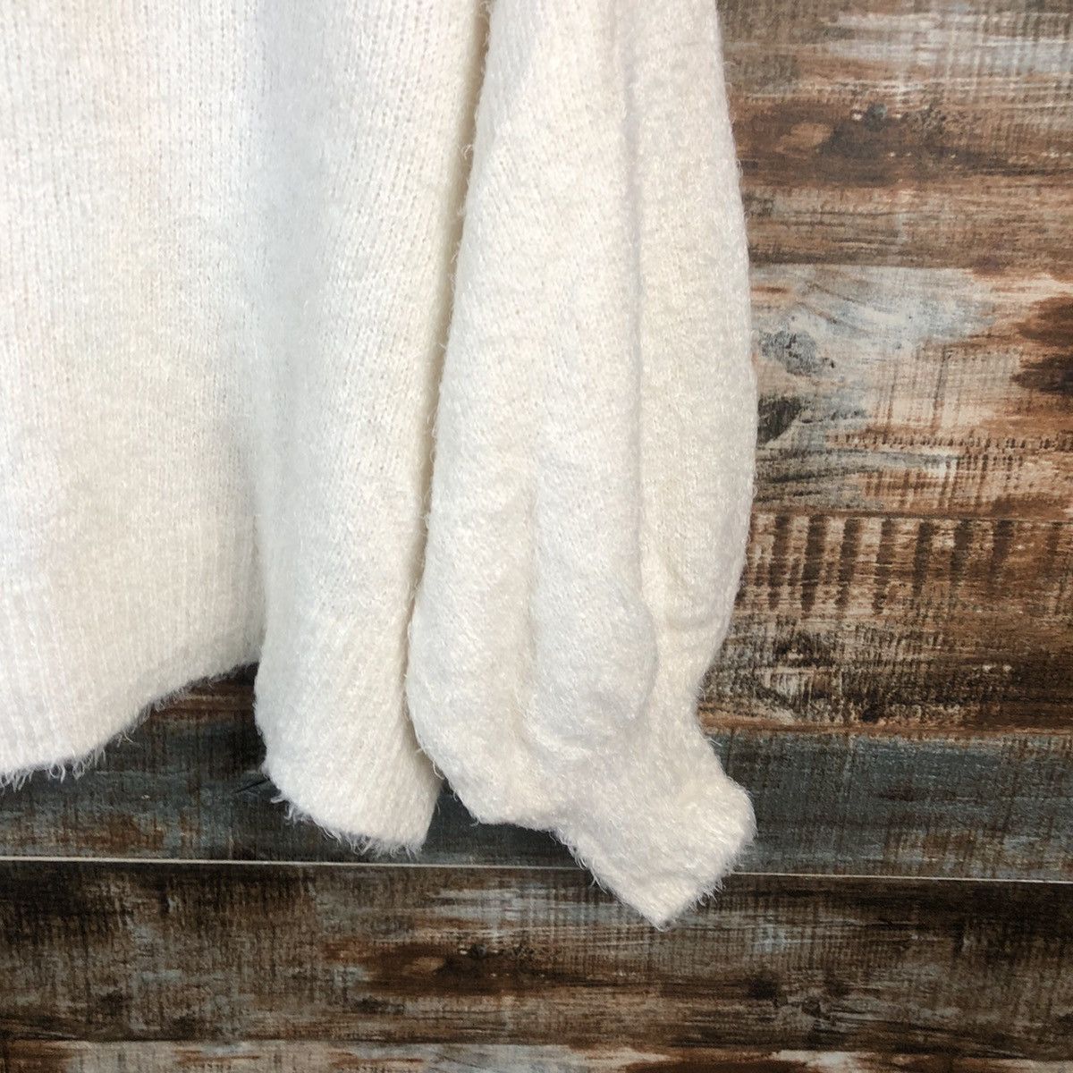 Homespun Knitwear DL GU White vintage mohair shaggy Knitwear #C346 Size XL / US 12-14 / IT 48-50 - 18 Thumbnail