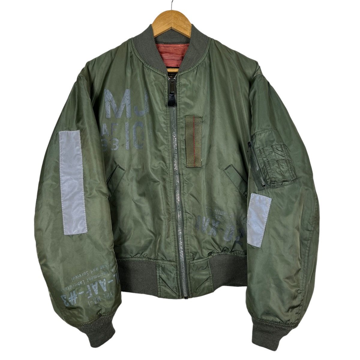 Avirex 🔥 VINTAGE AVIREX MA-1 REVERSIBLE BOMBER JACKET MADE IN USA Size US L / EU 52-54 / 3 - 3 Thumbnail