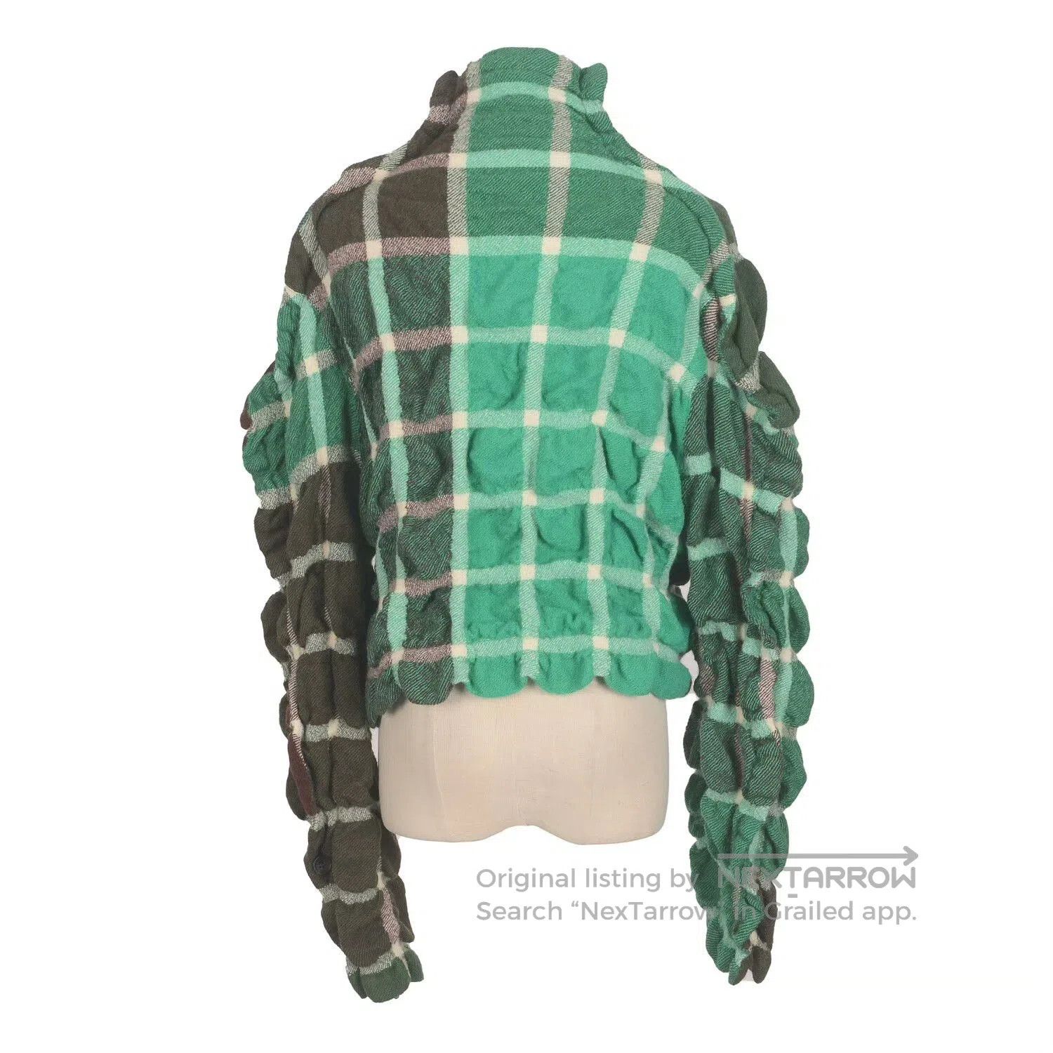 Issey Miyake Issey Miyake Women's Plaid Coat. Size M / US 6-8 / IT 42-44 - 2 Thumbnail