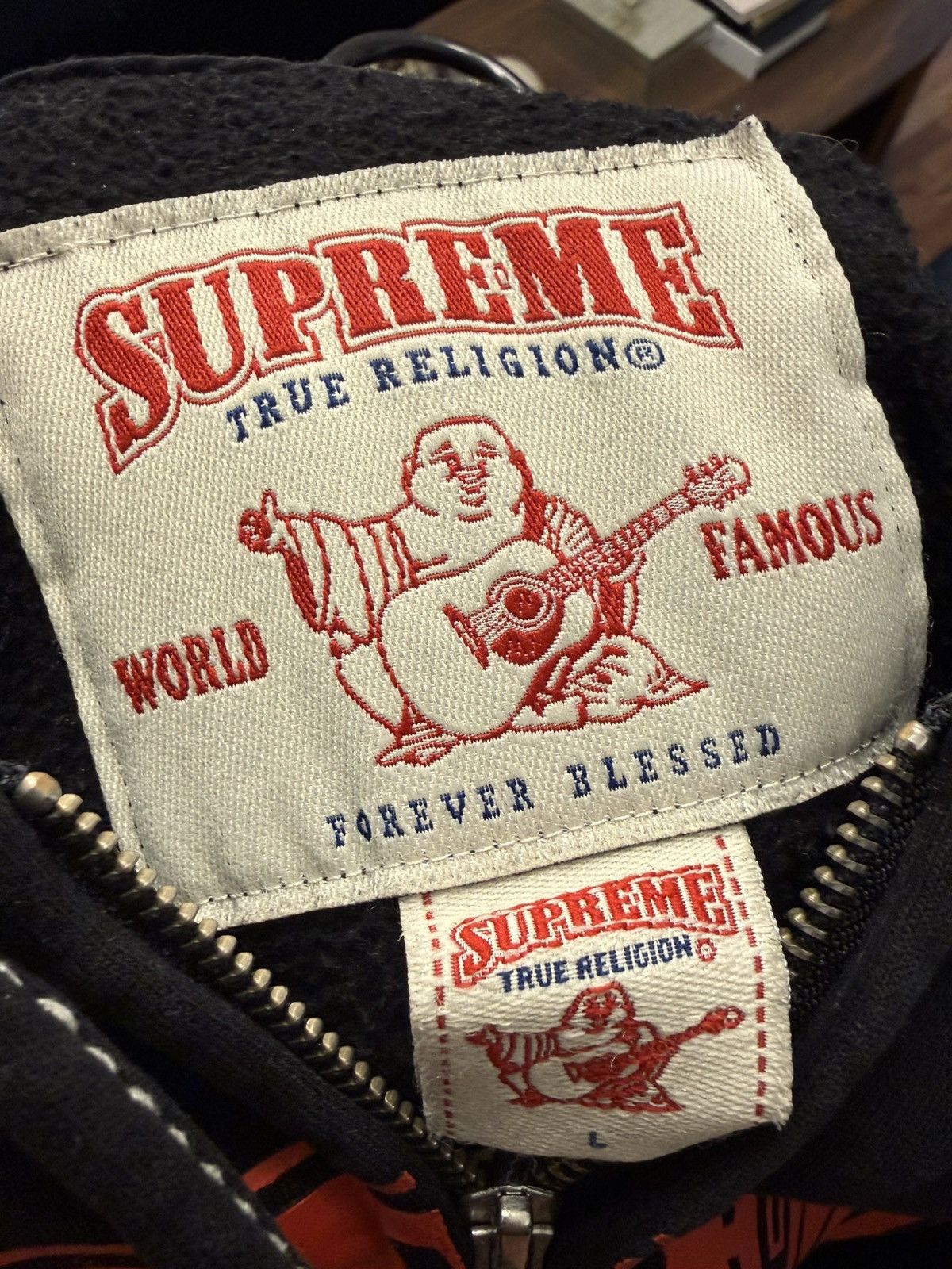 Supreme × True Religion Supreme True Religion Zip Up Hoodie Size Large Size US L / EU 52-54 / 3 - 8 Thumbnail