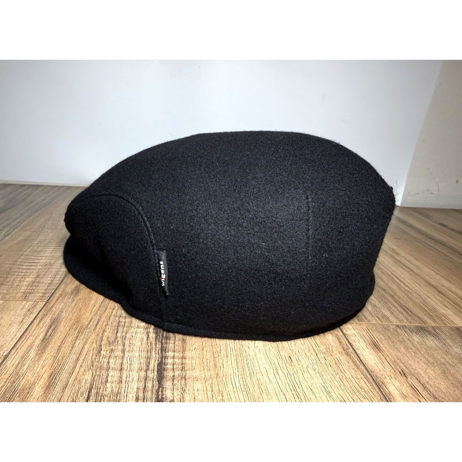 Vintage Wigens Flat Cap Newsboy Wool Carl Ivy Insulated Snaps - Size 59 - Black - Men - Blue Size ONE SIZE - 5 Thumbnail