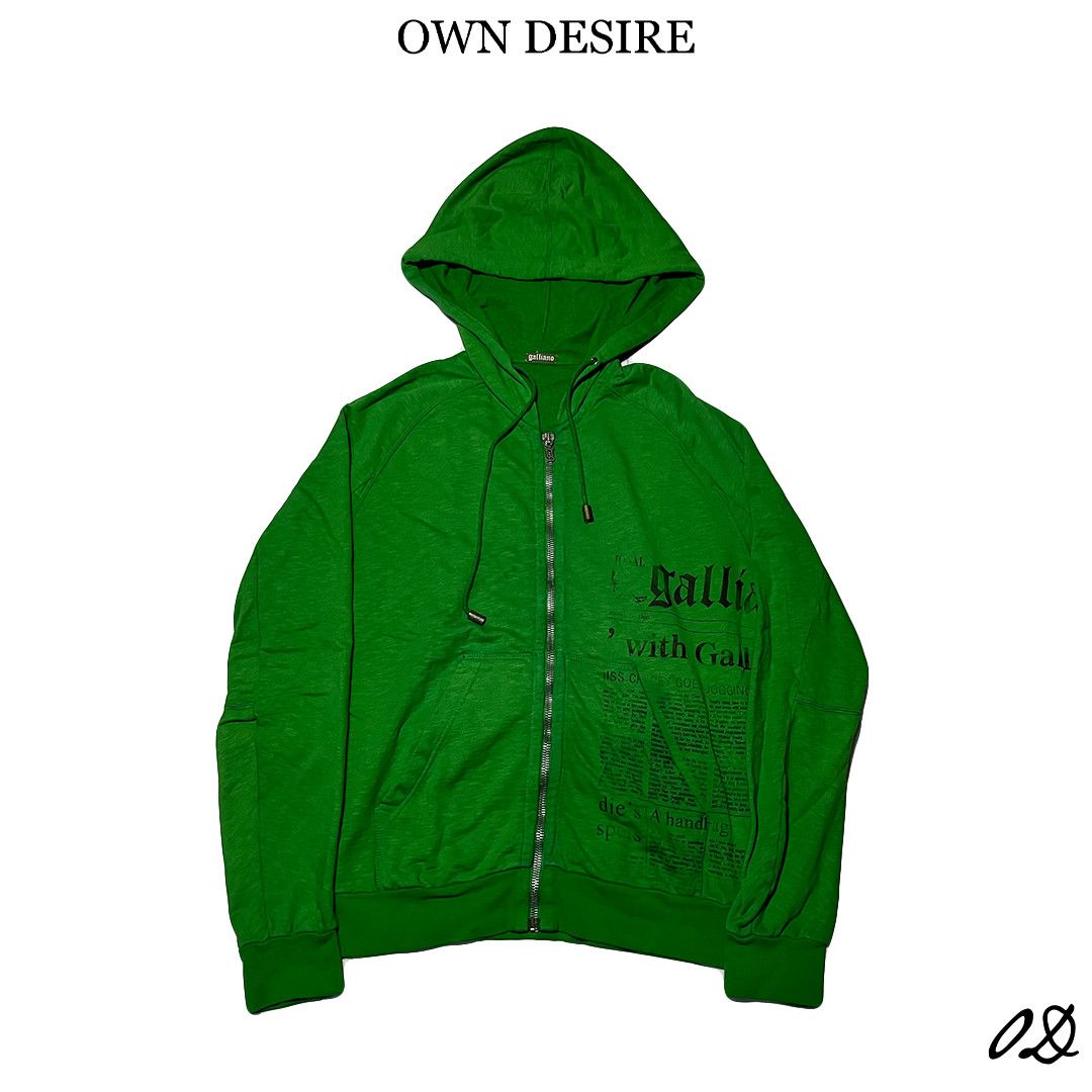 John Galliano John Galliano Gazette Newspaper Hoodie y2k