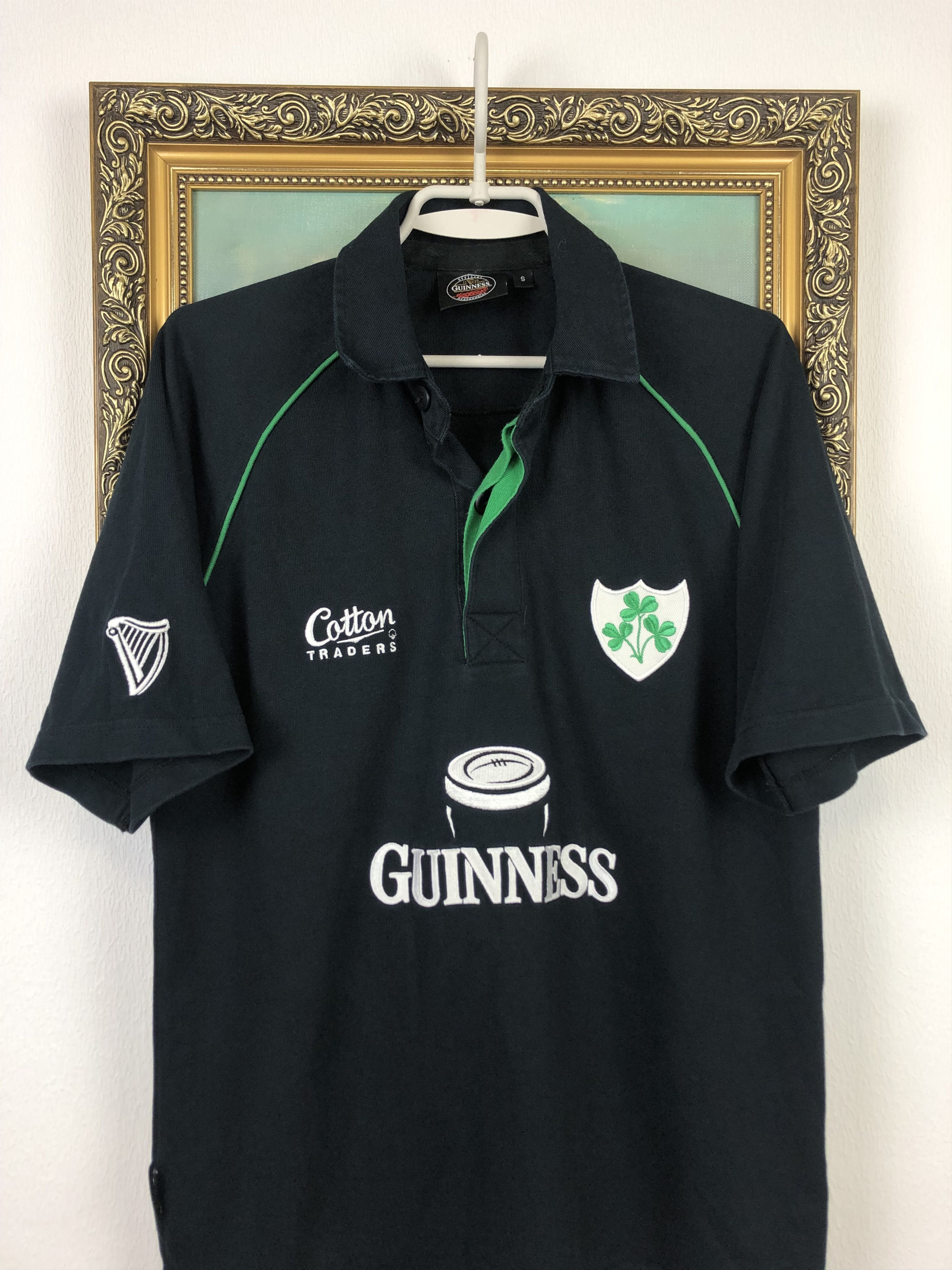 Vintage Vintage Ireland Rugby Jersey Cotton Traders Rare Size US S / EU 44-46 / 1 - 2 Thumbnail