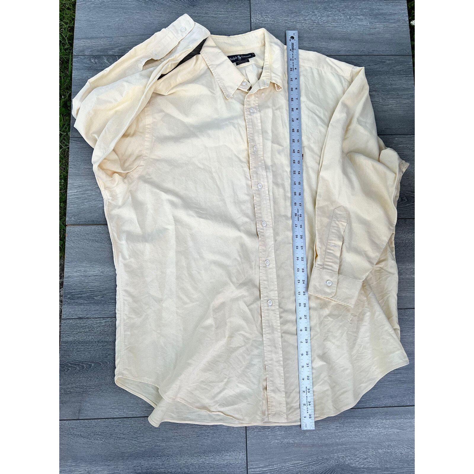 Lauren Ralph Lauren Ralph Lauren Shirt size 17'5 34 Men Shirt yellow A000299 Size US L / EU 52-54 / 3 - 8 Thumbnail
