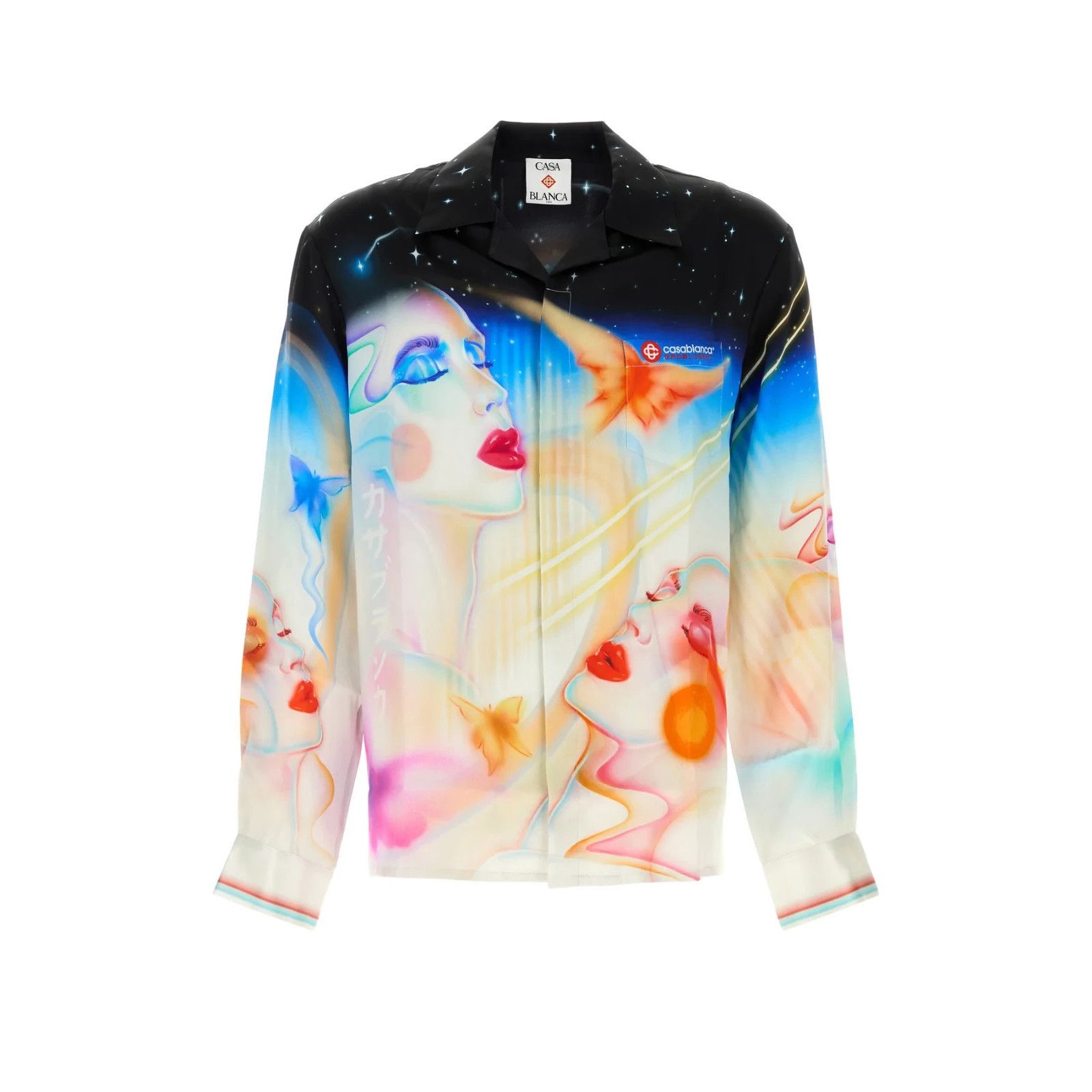 CASABLANCA Printed Satin Shirt New & Authentic (Men's size:S