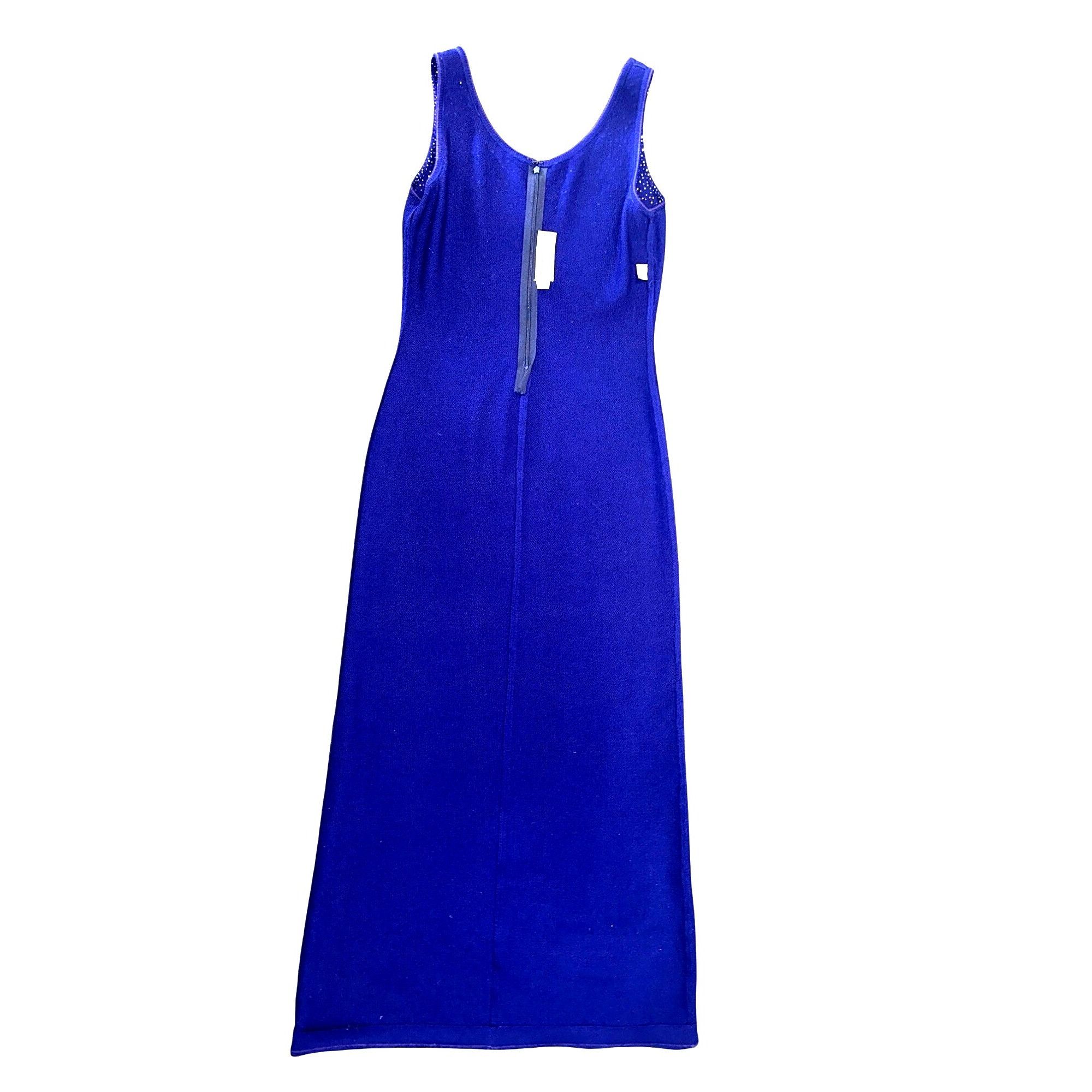St. John Vintage Dress by St John 2 Royal Purple Santana Knit Maxi Rh |  Grailed