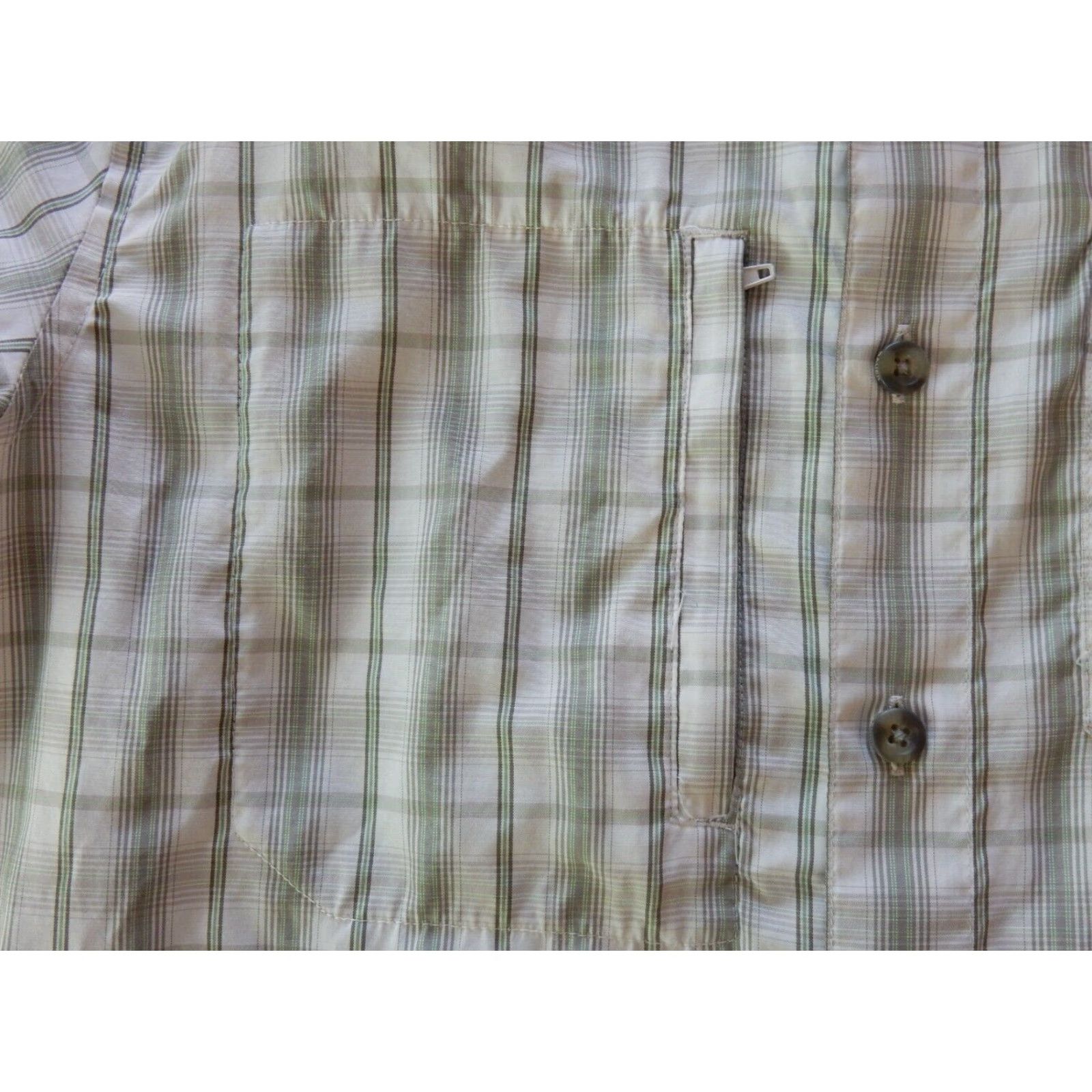 Eddie Bauer Vintage Eddie Bauer Men's Plaid Short Sleeve Button-Up Shirt Size S Green & White Size US S / EU 44-46 / 1 - 2 Thumbnail