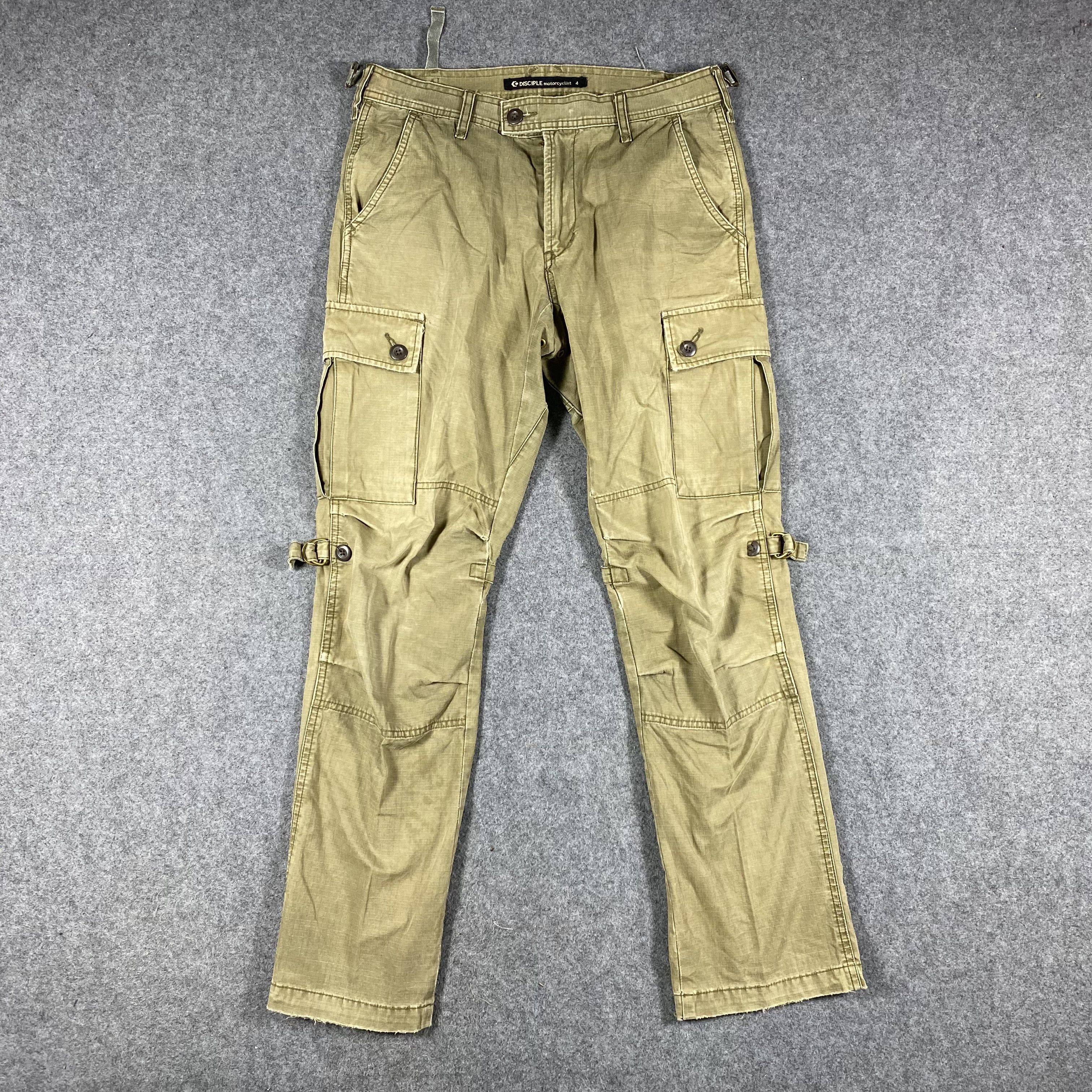 Japanese Brand Disciple Motocyclist Multipocket Tactical Cargo Pants Size US 30 / EU 46 - 1 Thumbnail