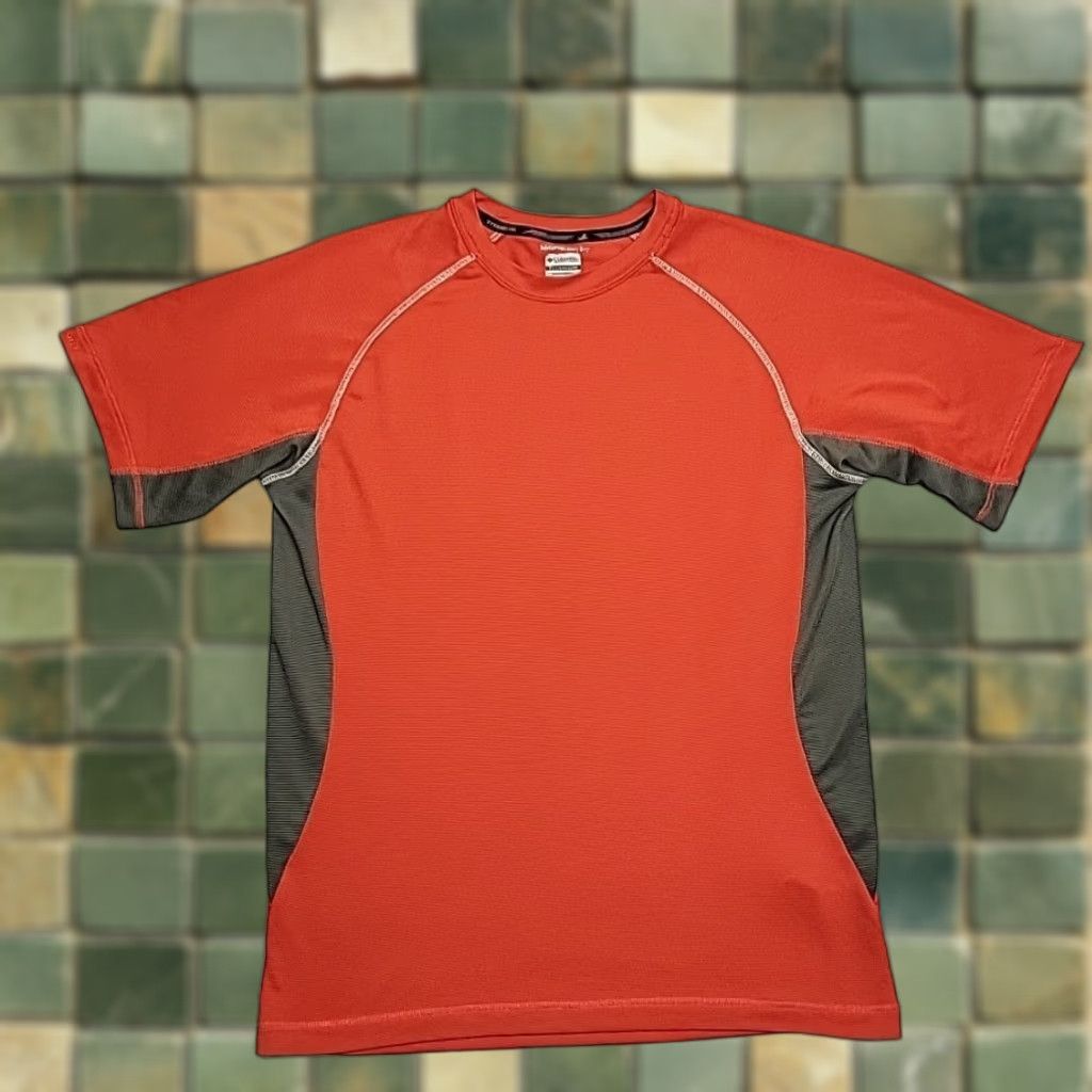 Vintage VINTAGE Columbia Shirt Mens Large Rust Orange Titanium Omni Dry Performance Stretch TEE Size US L / EU 52-54 / 3 - 1 Thumbnail