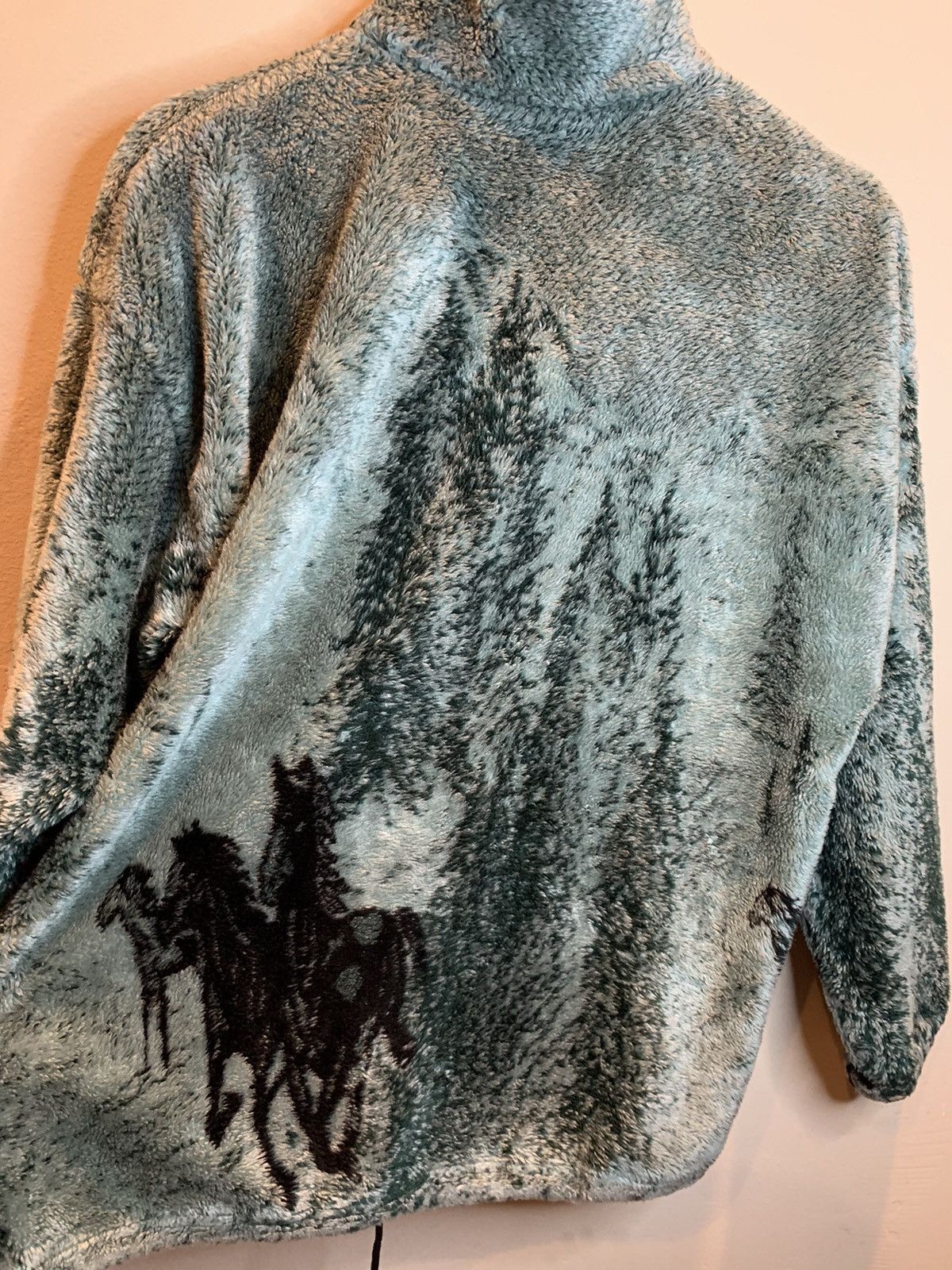 Vintage RARE Vintage Horses Nature Trail AOP Fleece USA-Made Jacket Size US L / EU 52-54 / 3 - 4 Thumbnail