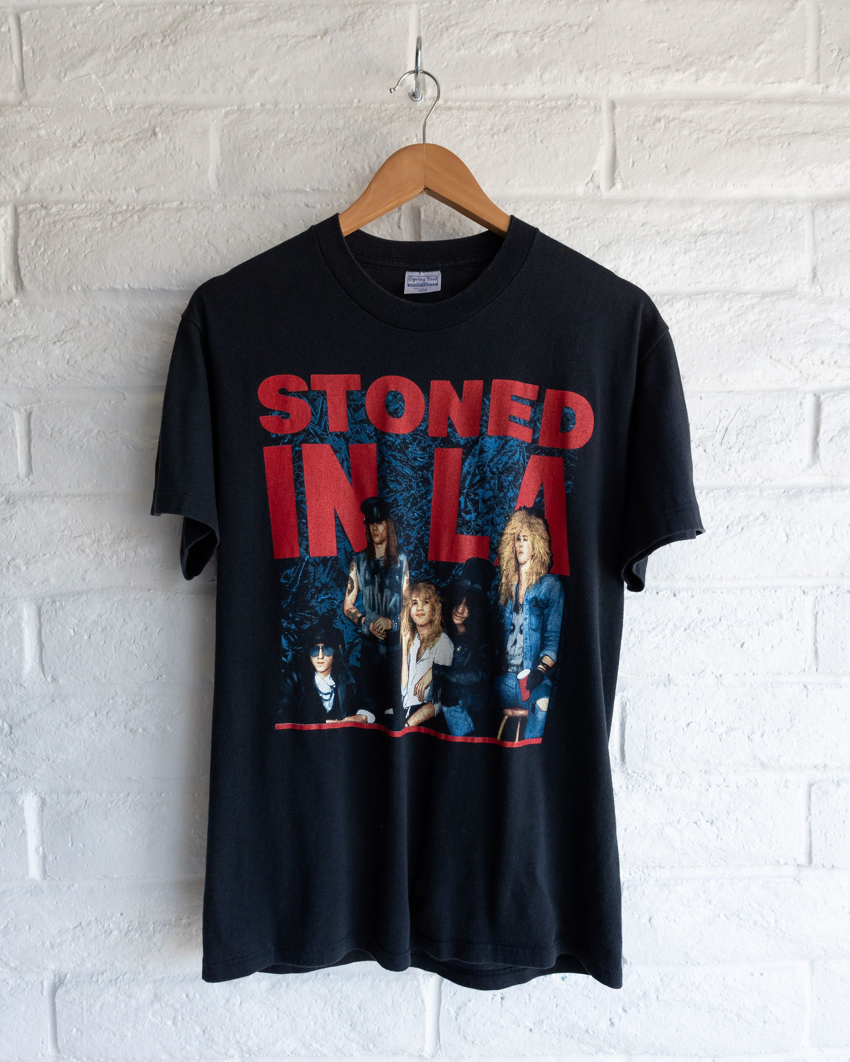 Vintage Vintage 1980s Original Guns N Roses LA Coliseum Tour T Shirt Size US L / EU 52-54 / 3 - 1 Thumbnail