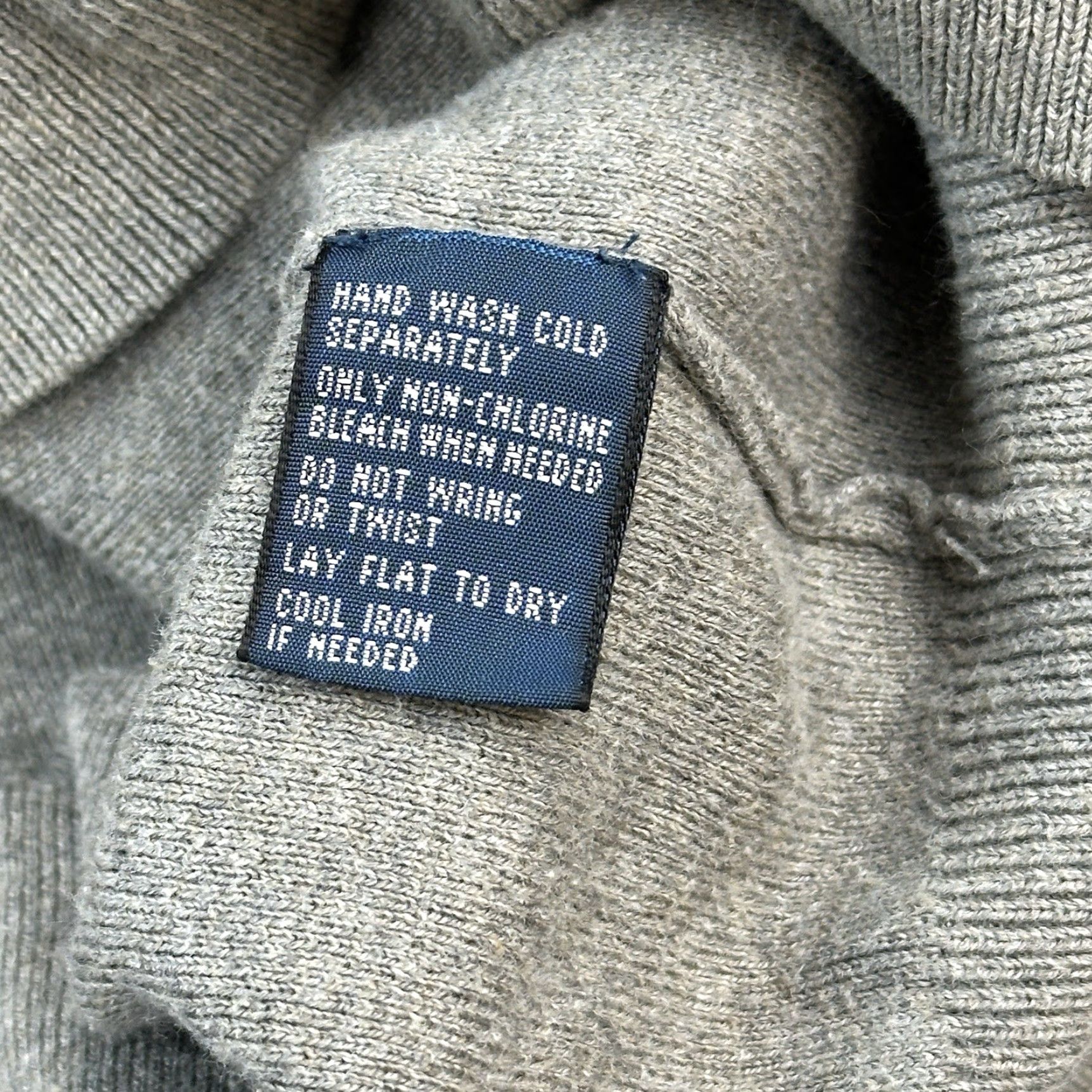Polo Ralph Lauren VINTAGE Polo Ralph Lauren Sweater Mens XL Gray Pima Cotton V Neck Pullover Size US XL / EU 56 / 4 - 6 Thumbnail