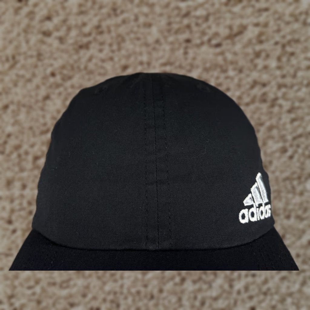 Adidas adidas Hat Cap Strap Back Adult One Size Black Climalite Cotton Poly Golf Golfer Hat Casual Outdoor Logo Adjustable Men Size ONE SIZE - 1 Thumbnail