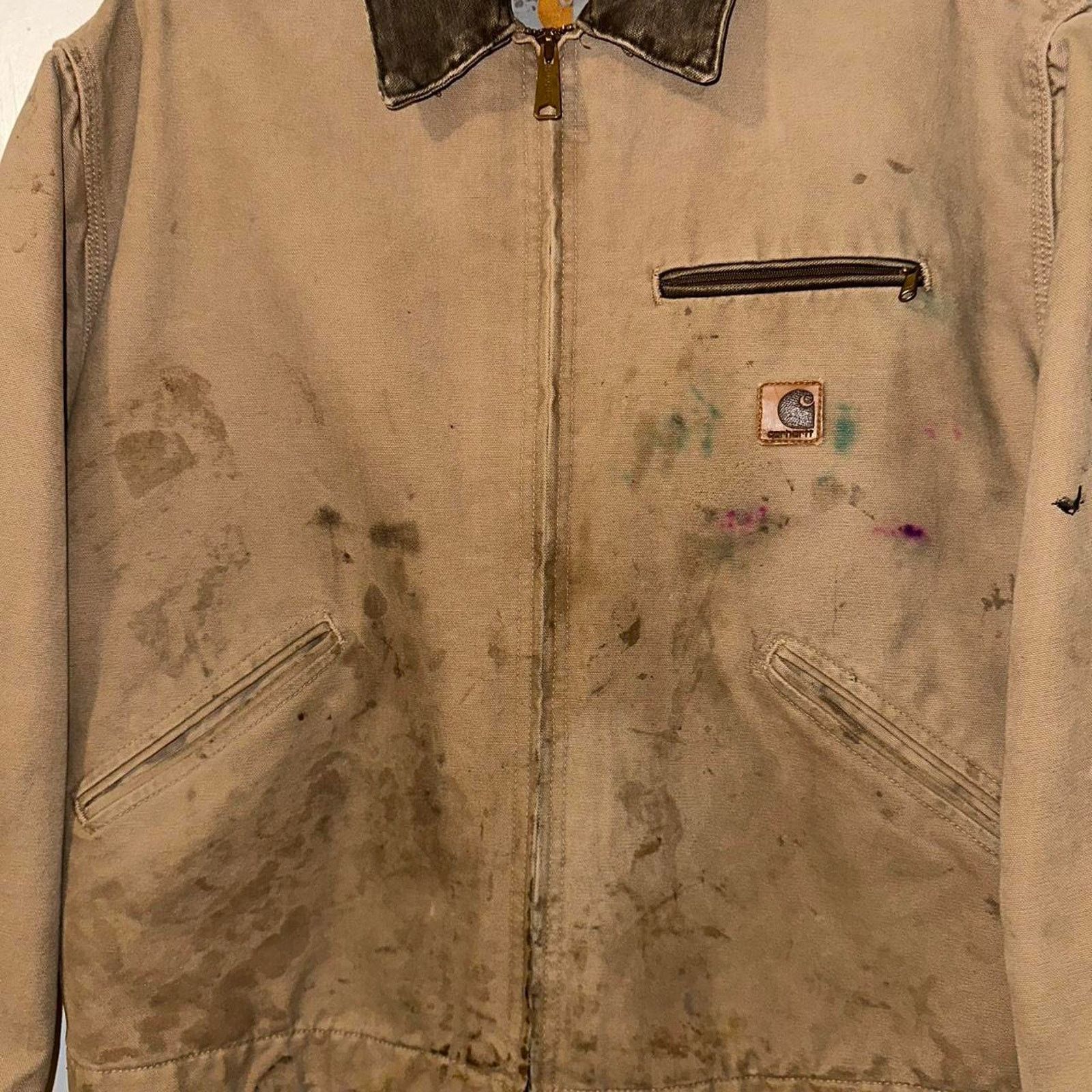 Carhartt Vintage Distressed Carhartt J97 Detroit Jacket size L Size US L / EU 52-54 / 3 - 2 Thumbnail