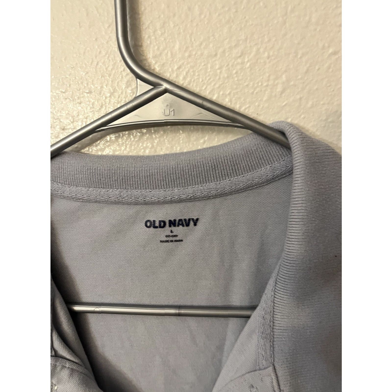 Old Navy Old Navy Polo Shirt Men’s Gray Classic Fit Go Dry Cotton Golf Shirt Size L) Size US L / EU 52-54 / 3 - 2 Thumbnail