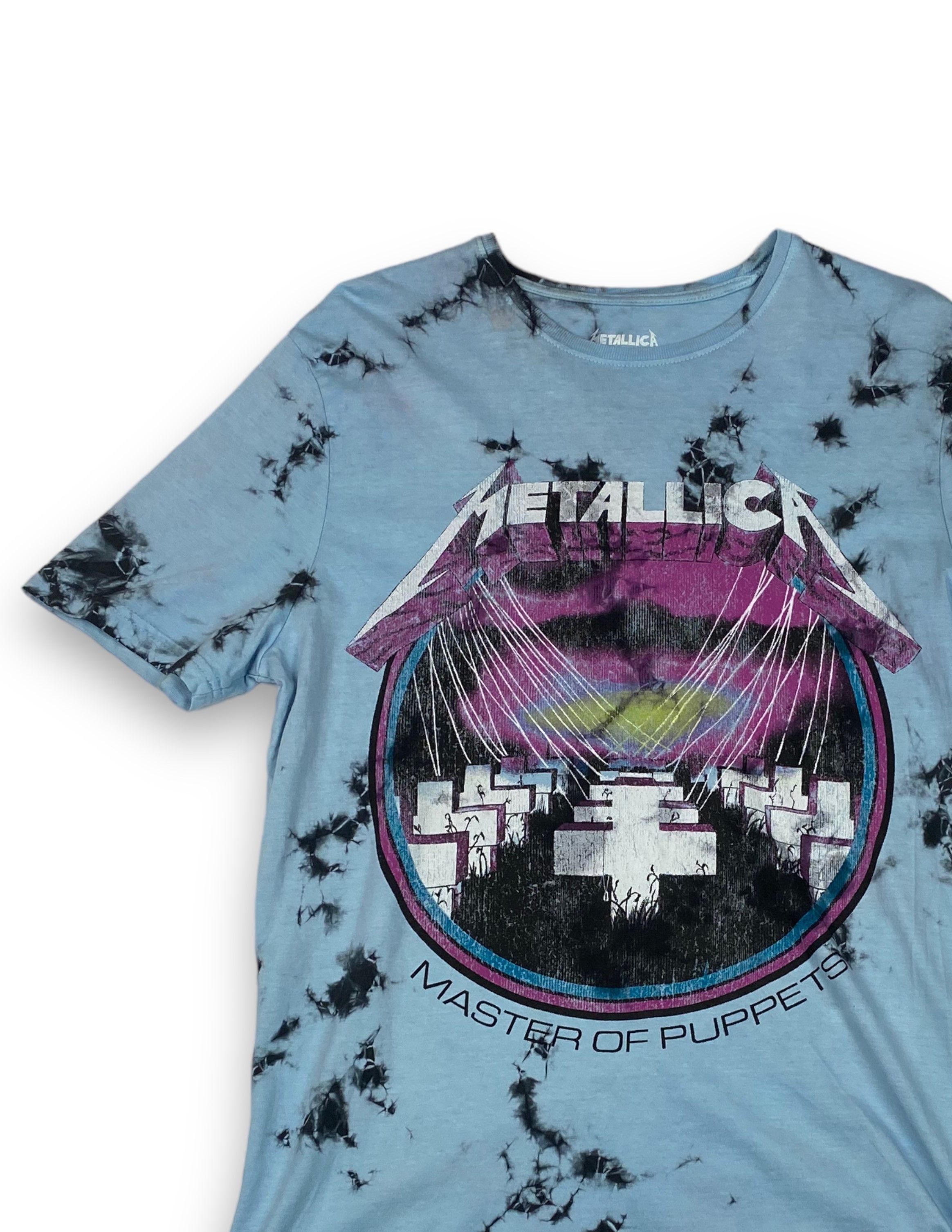Metallica 2017 Metallica Crazy Dyed Big Logo Sky Blue T-Shirt M723 Size US M / EU 48-50 / 2 - 3 Thumbnail