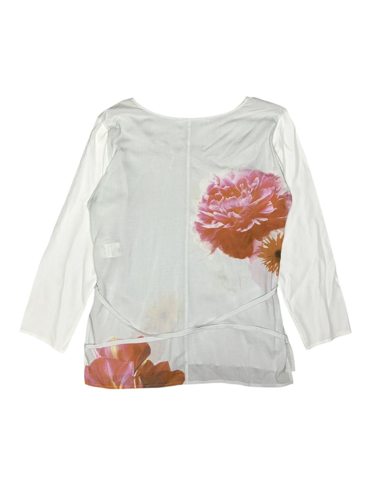 Y's S/S 08 Floral Wrap Top Size M / US 6-8 / IT 42-44 - 6 Thumbnail