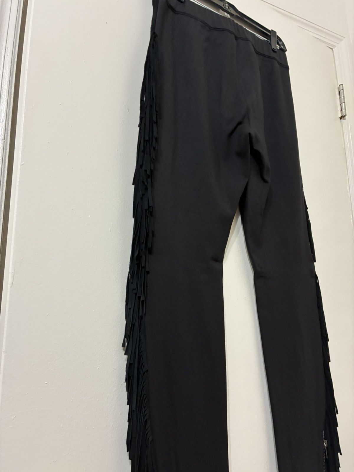 Other Black Fringe Pants Size US 32 / EU 48 - 3 Thumbnail