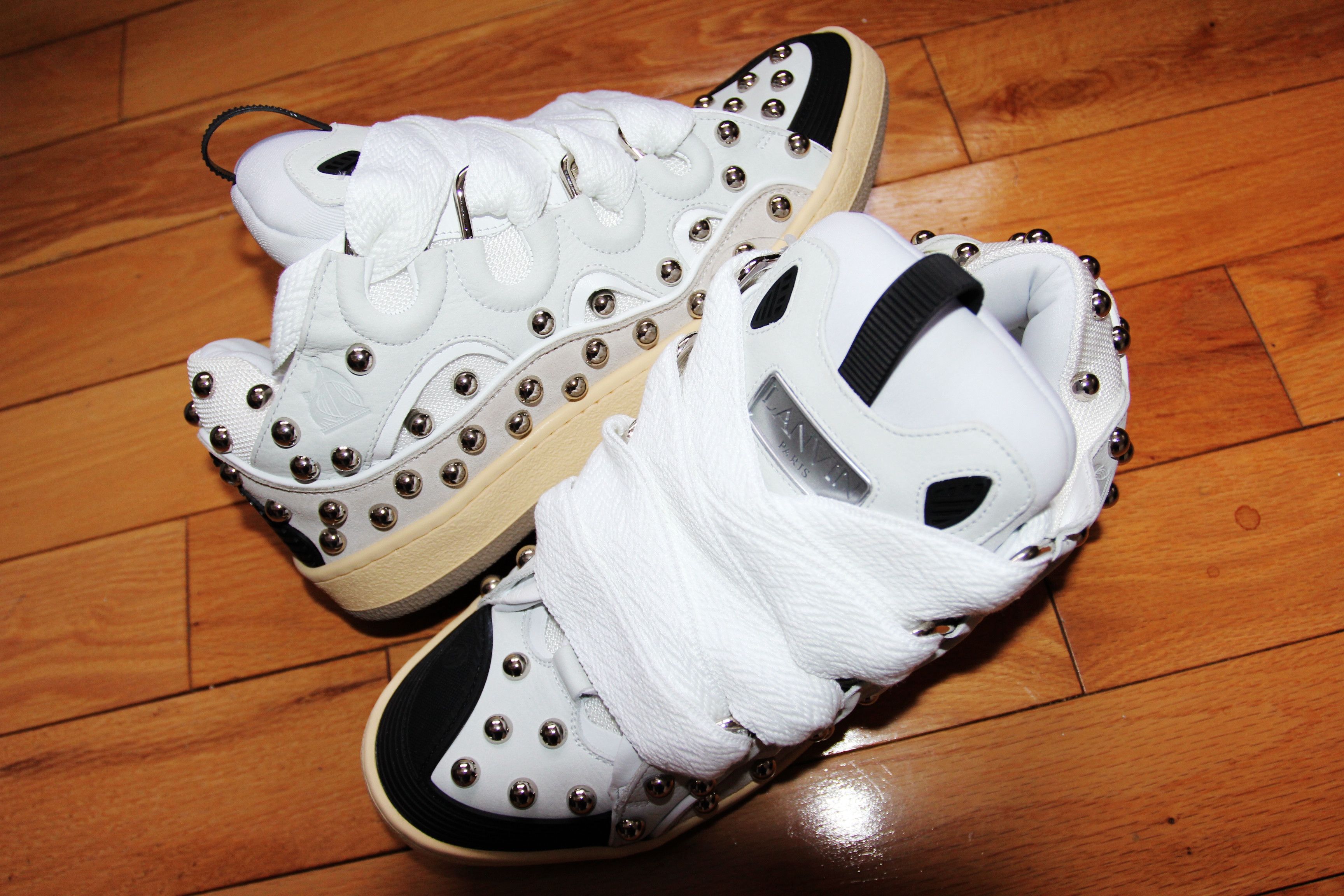 Lanvin BNWT AW23 LANVIN CURB SNEAKERS WITH STUDS 45 Size US 12 / EU 45 - 3 Thumbnail