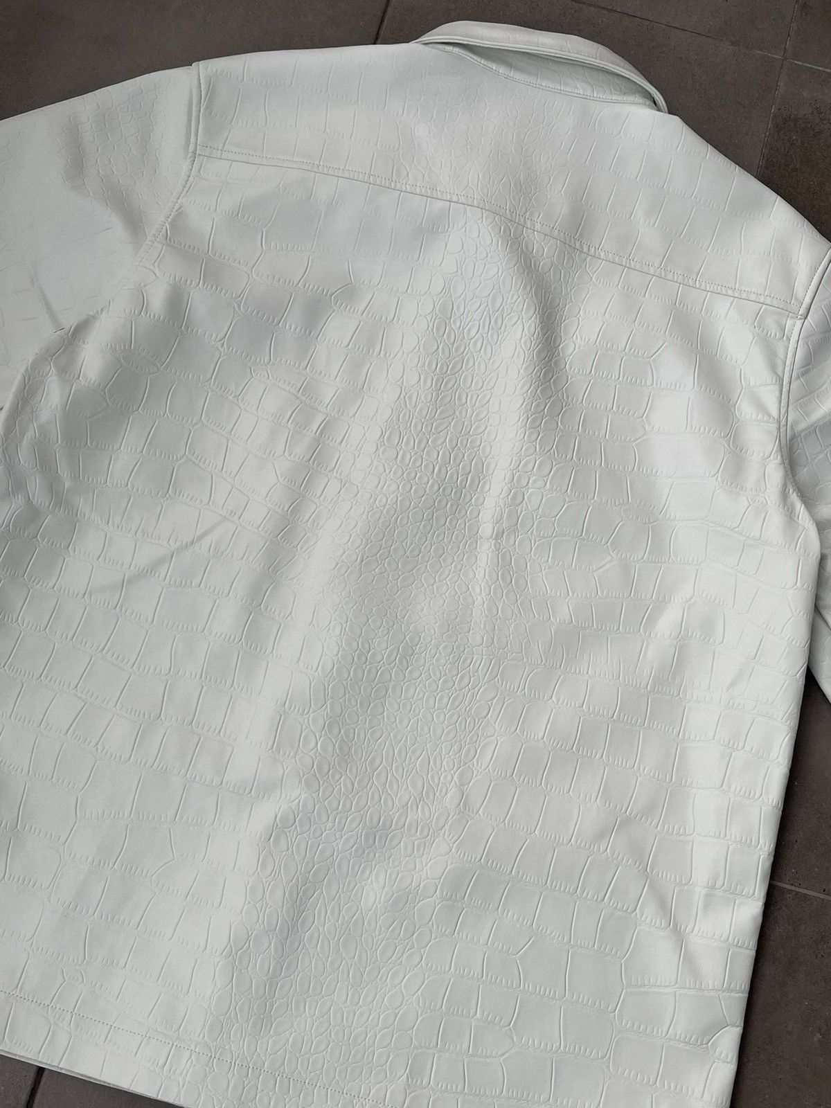 Han Kjobenhavn !DS! SS21 Han Kjobenhavn White Croc Skin Summer Shirt Size US M / EU 48-50 / 2 - 14 Thumbnail