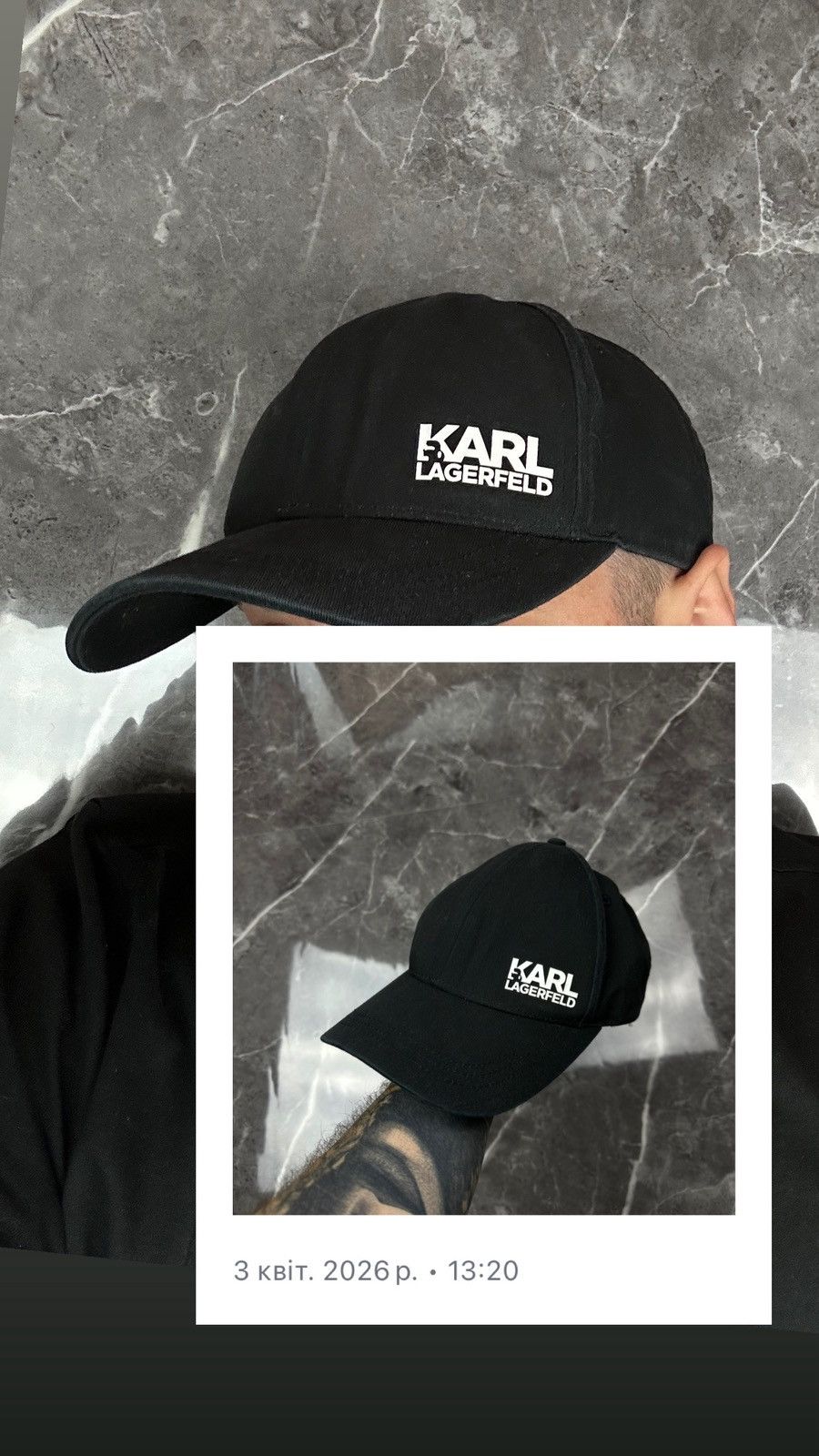 Karl Lagerfeld Karl Lagerfeld Cap Size ONE SIZE - 1 Thumbnail