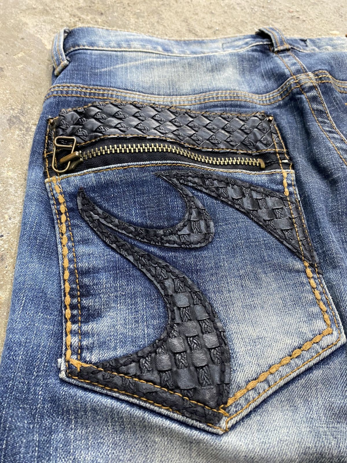 Japanese Brand Cloud72 side laced jeans wash Size US 32 / EU 48 - 15 Thumbnail
