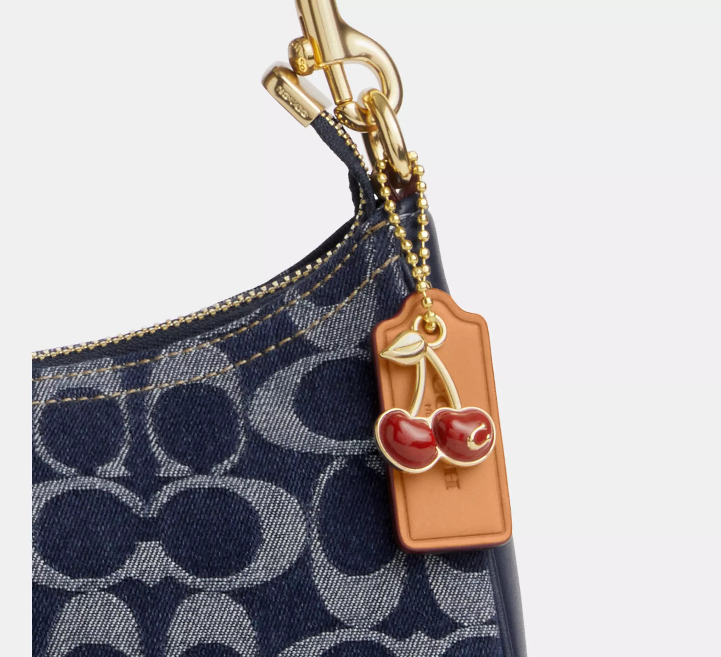 Coach NWT Coach Teri Shoulder Bag In Signature Denim CAF82 Size ONE SIZE - 14 Thumbnail
