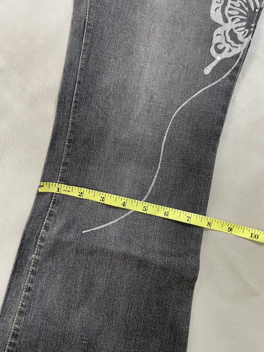 GOA Oririn Flare Jeans y2k Butterfly Printed Size US 28 / EU 44 - 11 Thumbnail
