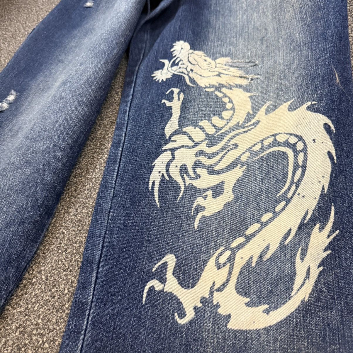 JNCO 🔥🇯🇵 Crazy Sick 90s Dogtown Black Dragon Baggy Rare Pants Size US 32 / EU 48 - 8 Thumbnail