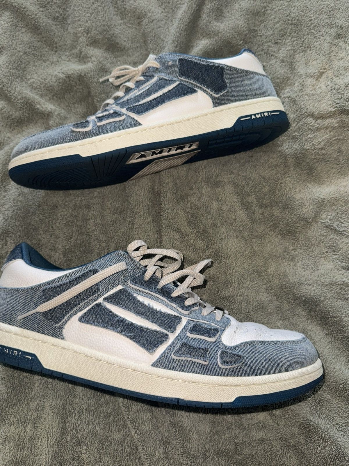 Amiri Low Top Denim Sneakers