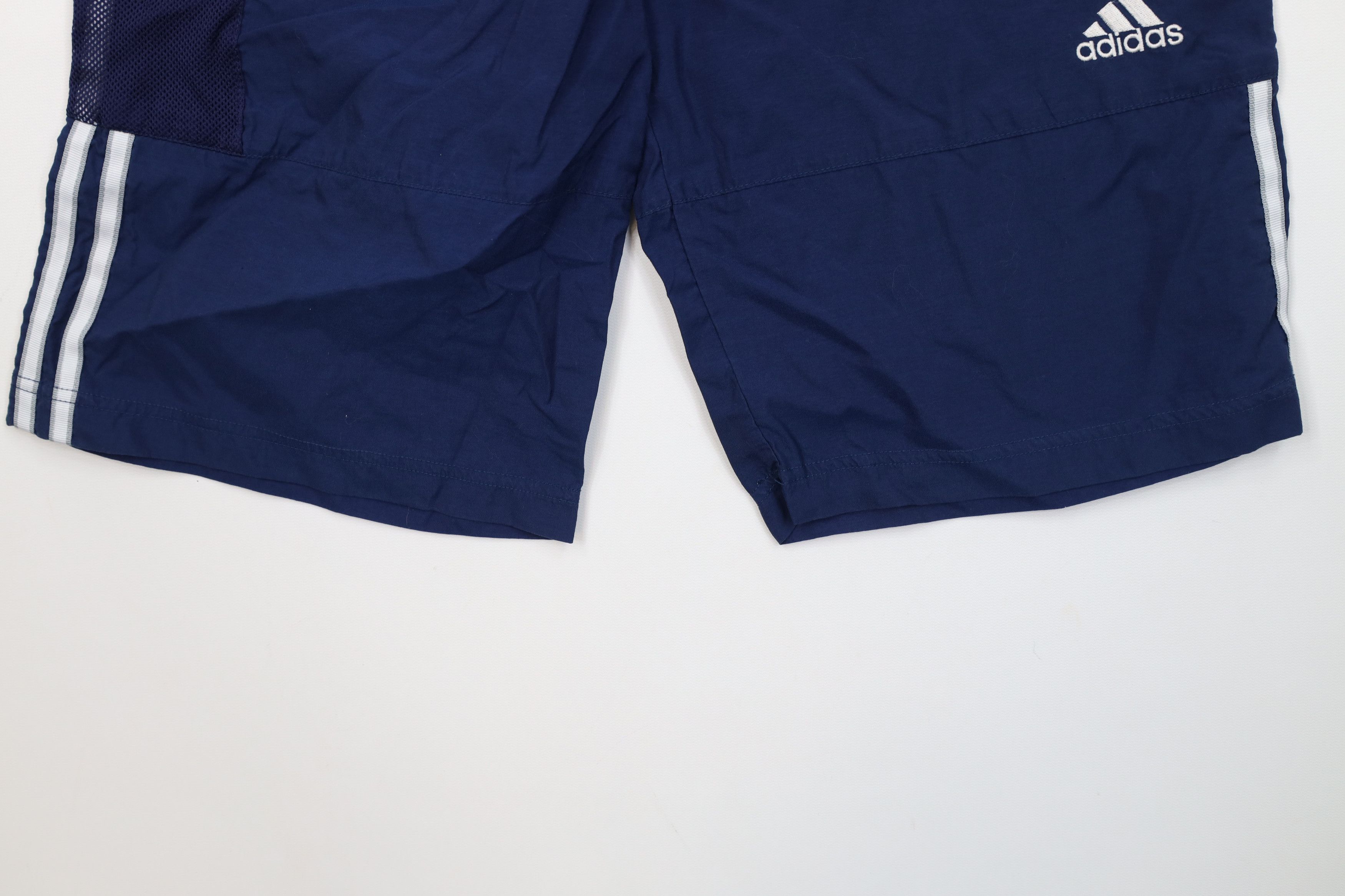 Adidas Vintage 90s Adidas Spell Out Striped Shorts Baggies Nylon Size US 32 / EU 48 - 4 Thumbnail