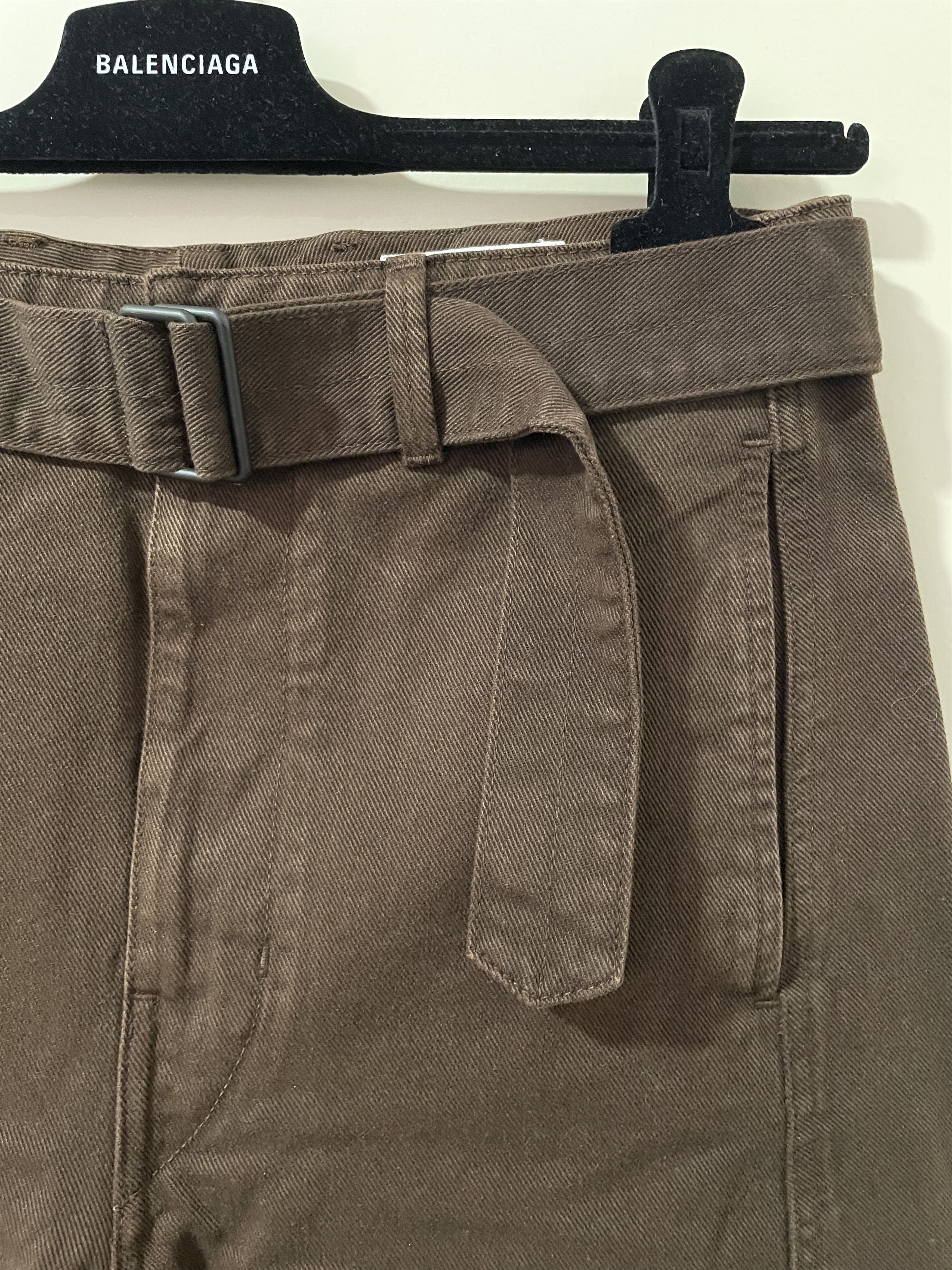 Lemaire Twisted Belted Pants in Denim Espresso Brown M Size US 32 / EU 48 - 3 Thumbnail
