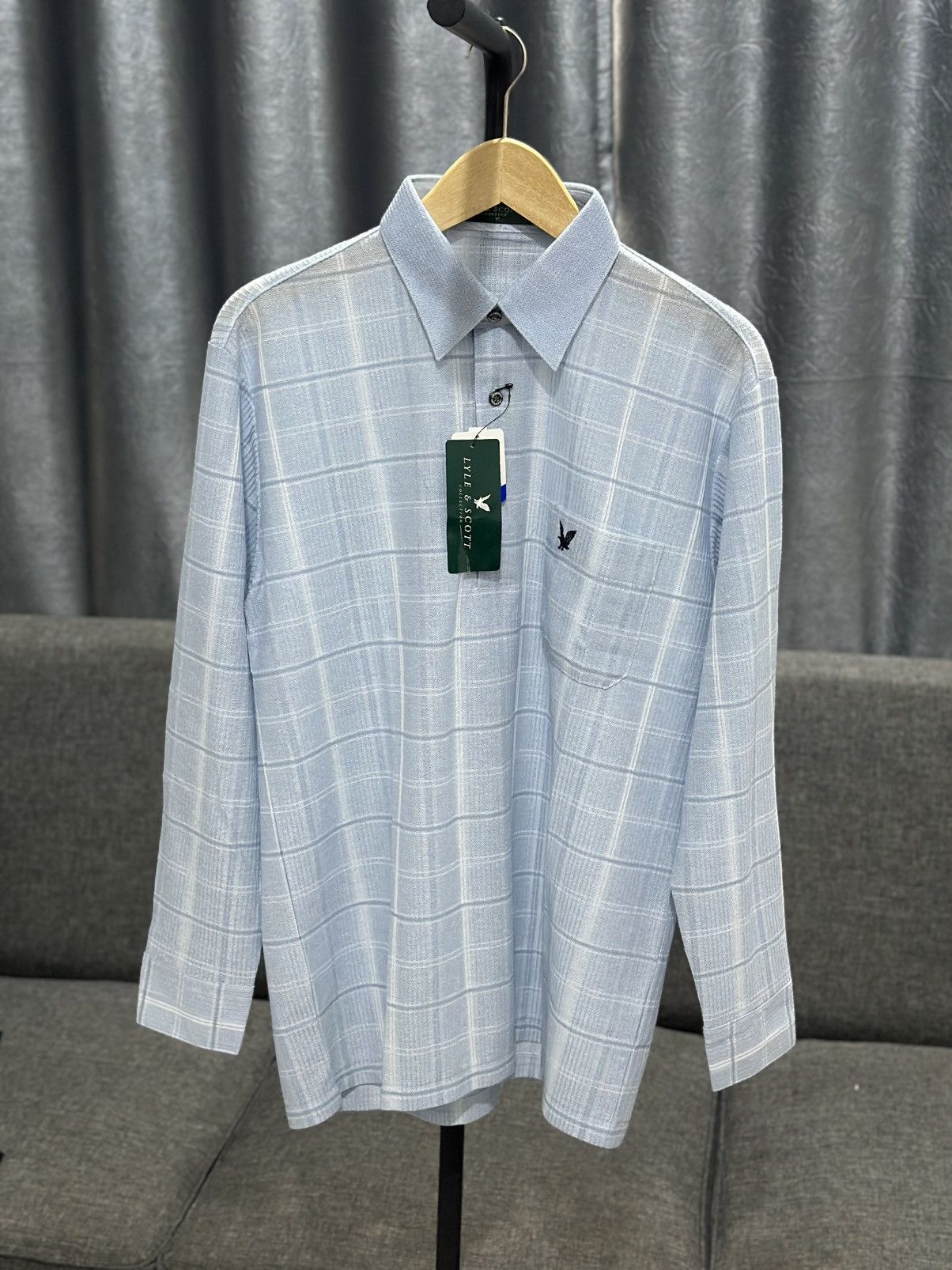 Lyle & Scott Lyle & Scott Blue Stripes Shirt Size US M / EU 48-50 / 2 - 1 Thumbnail