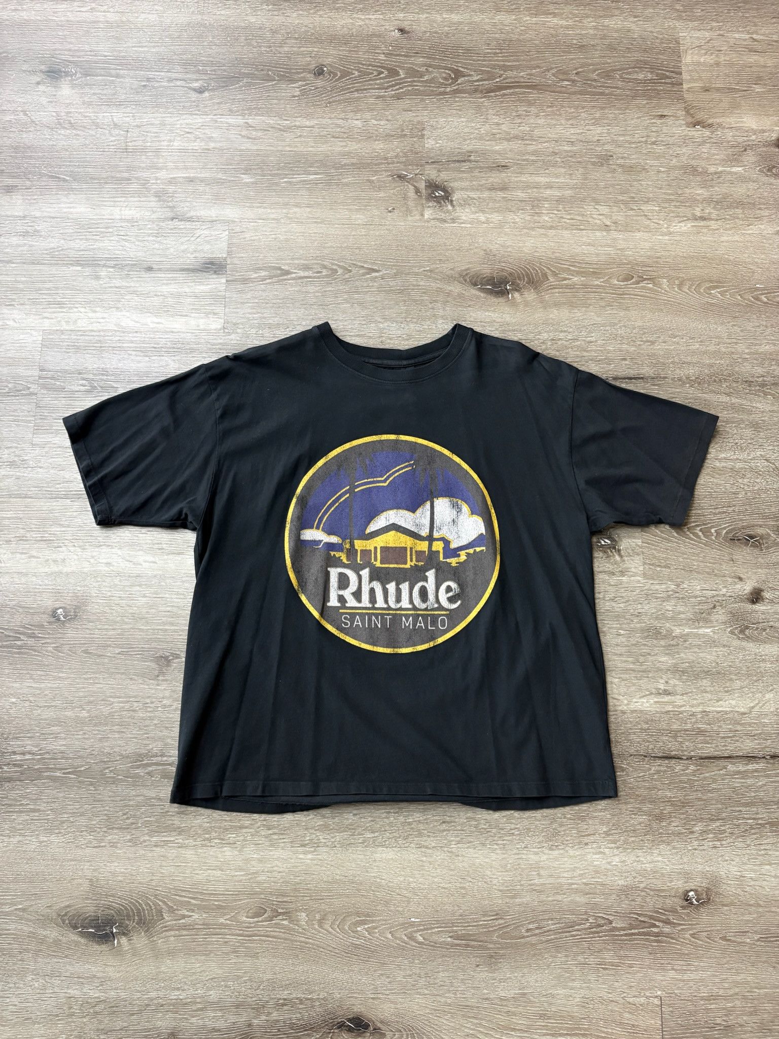 Rhude Rhude "Saint Malo" Tee (Vintage Black) Size US M / EU 48-50 / 2 - 1 Thumbnail
