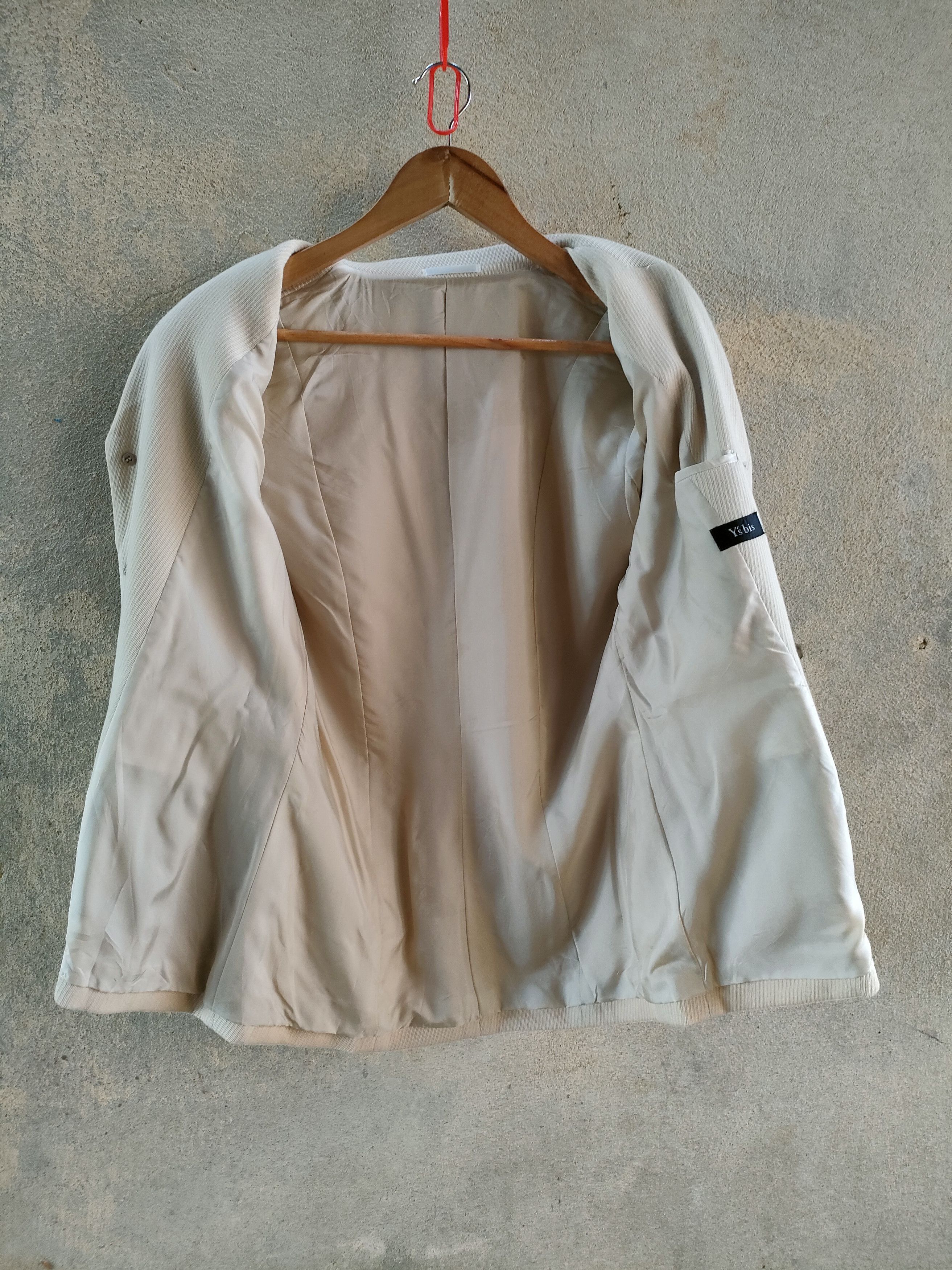 Yohji Yamamoto Y's Bis Wool Cream Jacket Size S / US 4 / IT 40 - 8 Thumbnail