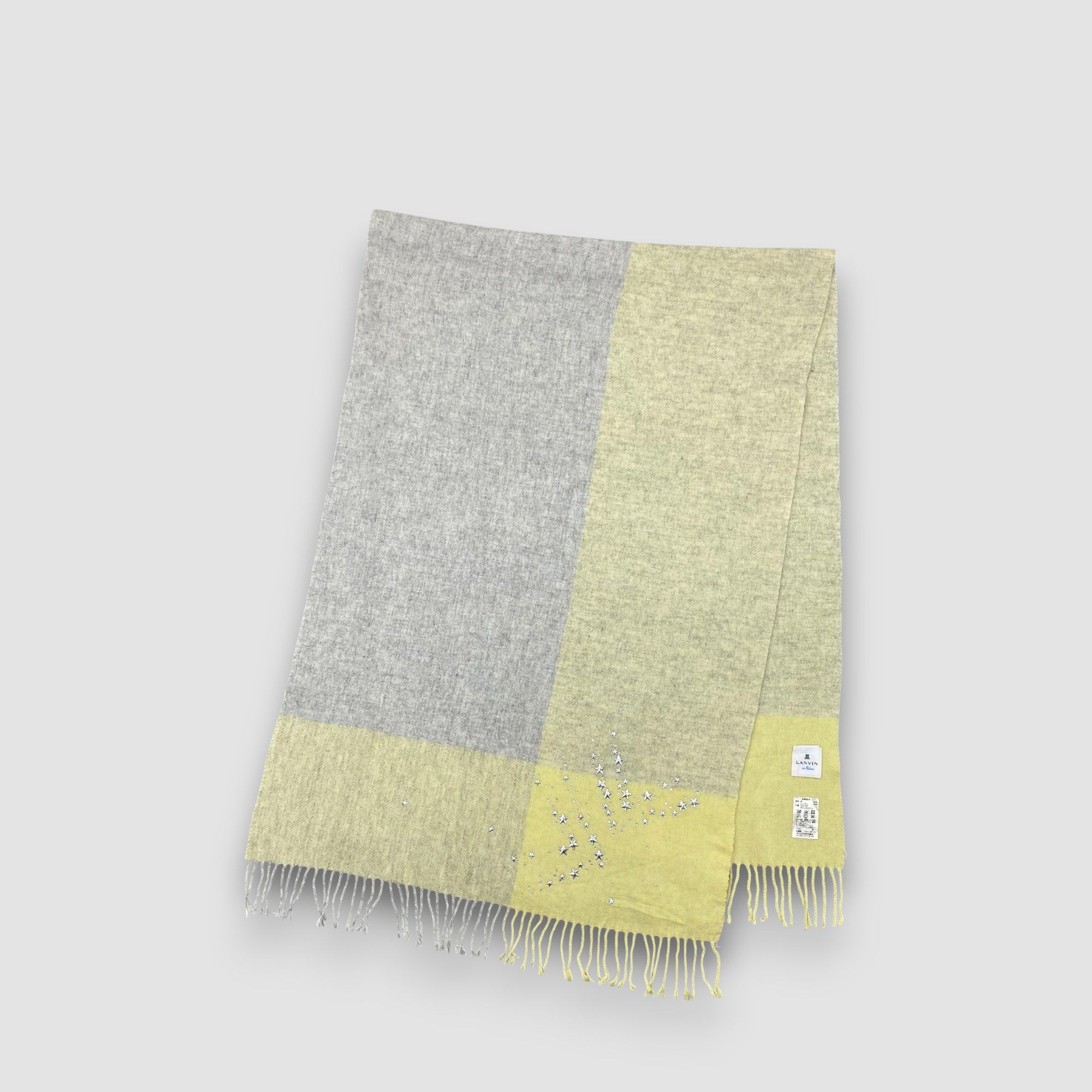 Lanvin Vintage Lanvin Scarf Muffler Wool Stole Shawls Scarves Size ONE SIZE - 4 Thumbnail