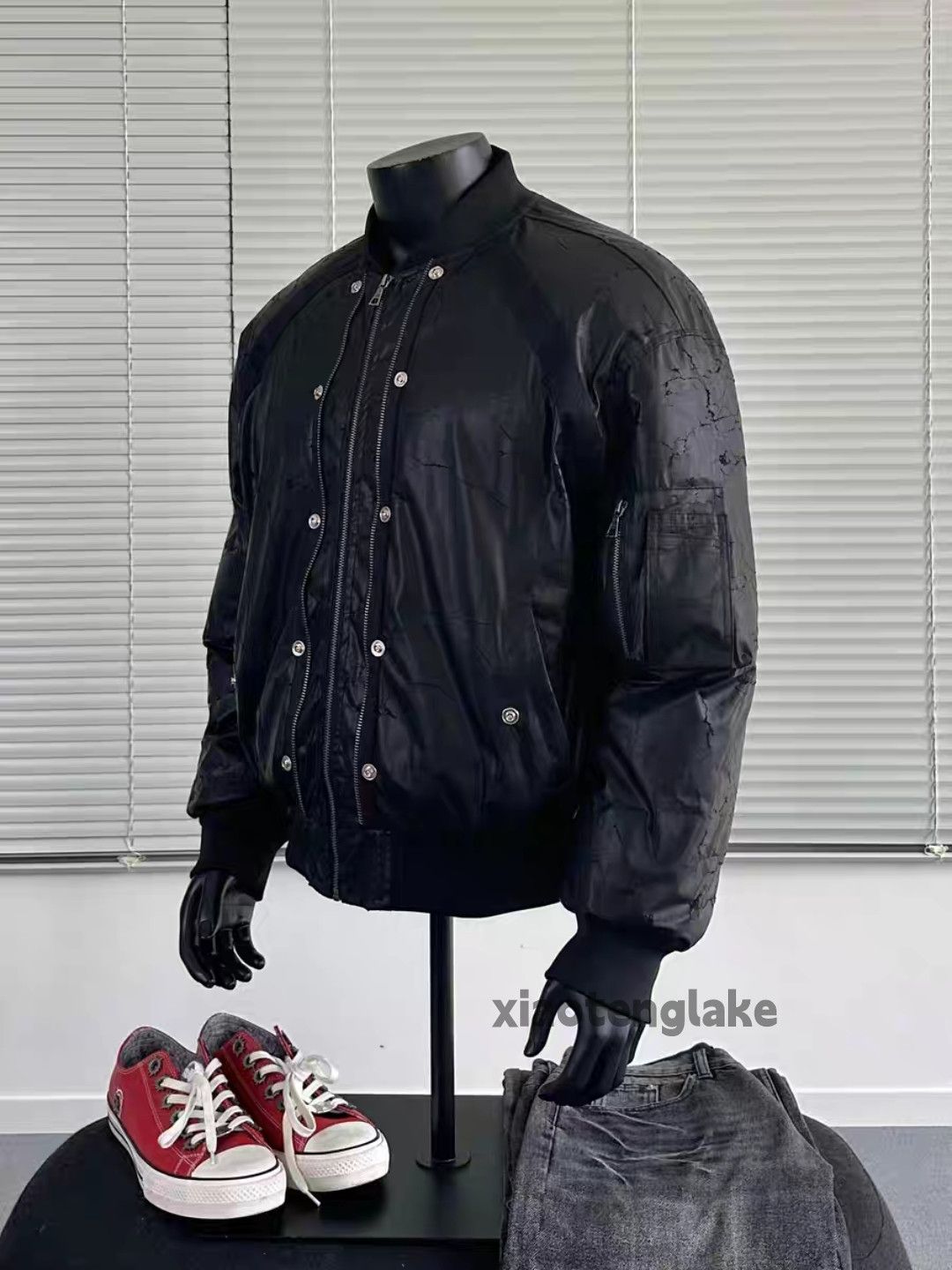 Vintage Utility loose baggy skate hiphop bomber sports jacket Size US L / EU 52-54 / 3 - 1 Thumbnail