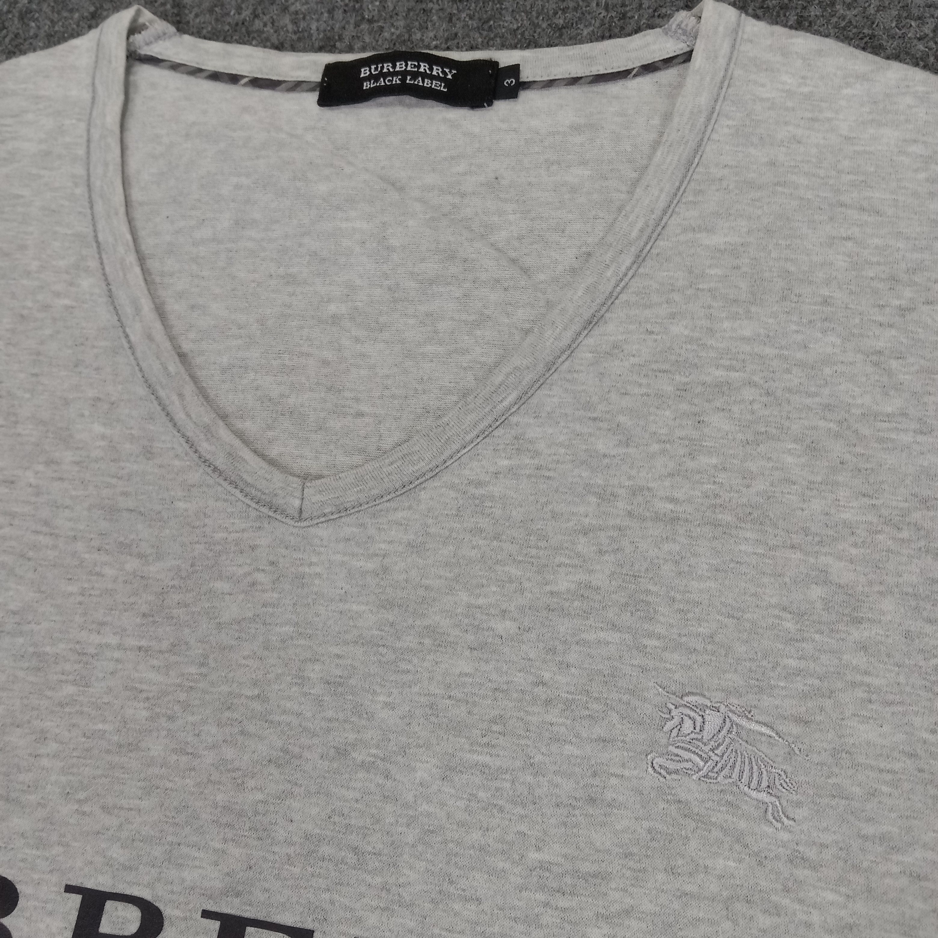 Burberry × Vintage Burberry Black Label Custom Spellout Tshirt Size US M / EU 48-50 / 2 - 3 Thumbnail