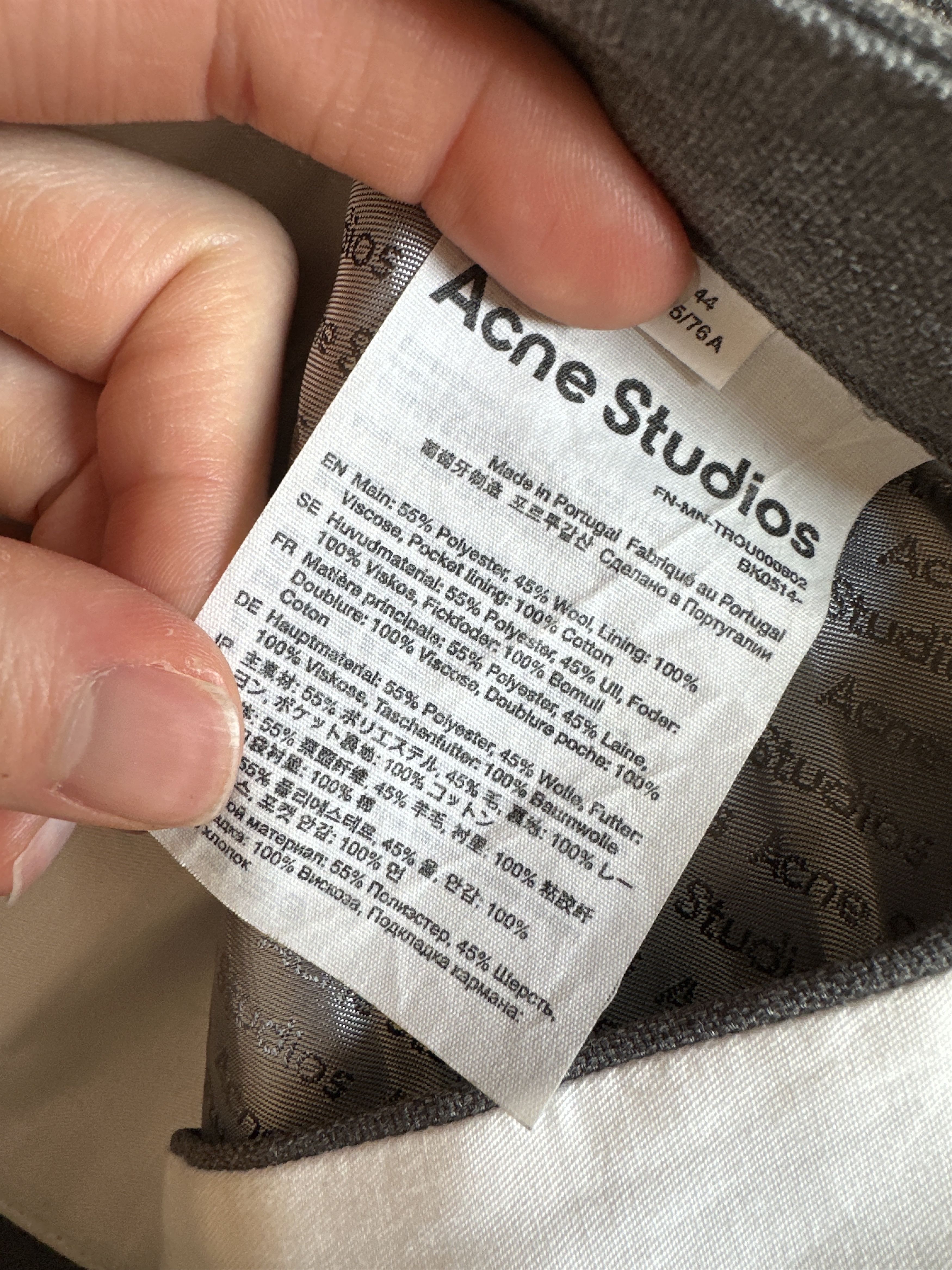 Acne Studios Acne Studios Straight Leg Trousers Size US 30 / EU 46 - 3 Thumbnail