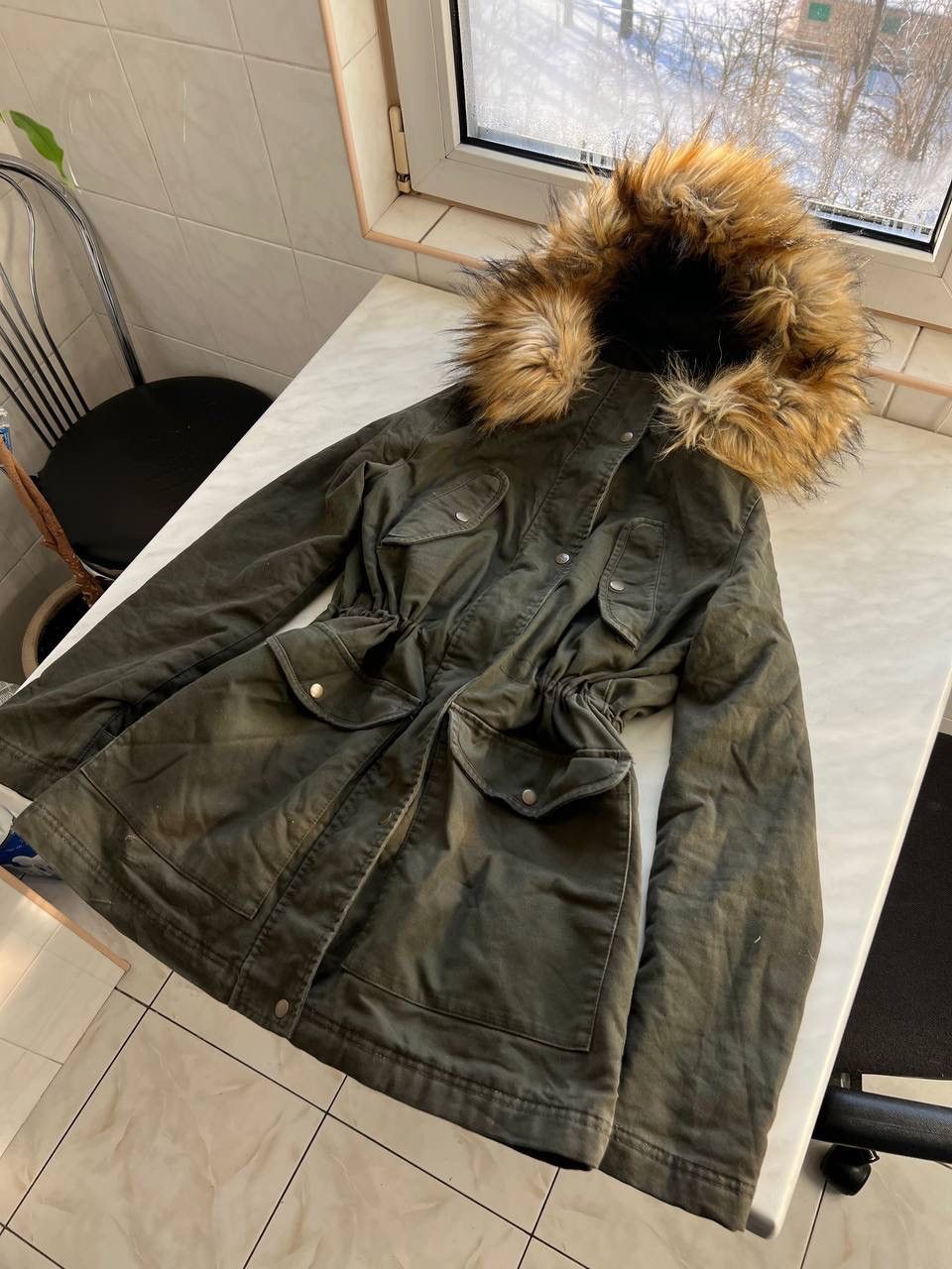 Diesel VINTAGE DIESEL FUR JACKET PARKA OLIVE KHAKI AVANT-GARDE Size M / US 6-8 / IT 42-44 - 2 Thumbnail