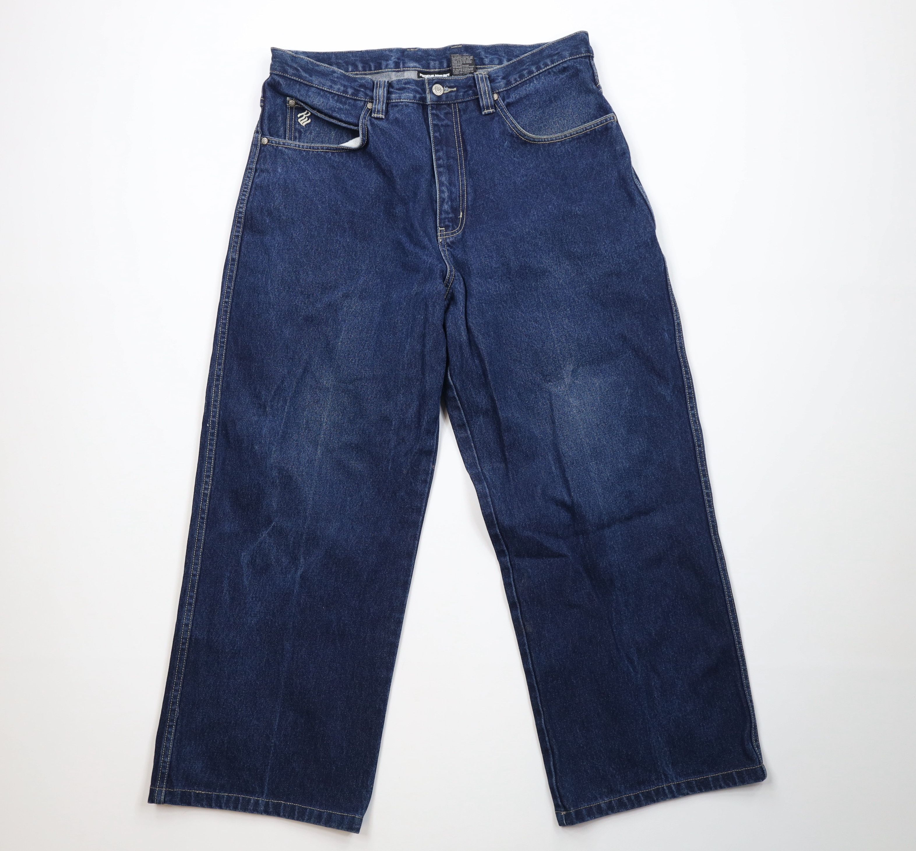 Rocawear Vintage 90s Y2K Rocawear Spell Baggy Wide Leg Denim Jeans Size US 36 / EU 52 - 1 Thumbnail