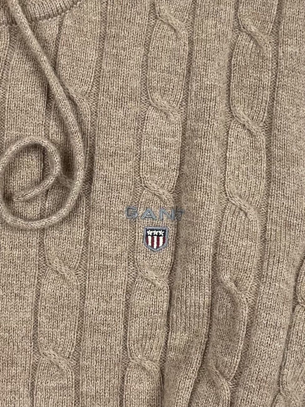 Gant GANT M – Cable Knit Wool Zip Hoodie, Old Money Classic Size M / US 6-8 / IT 42-44 - 7 Thumbnail