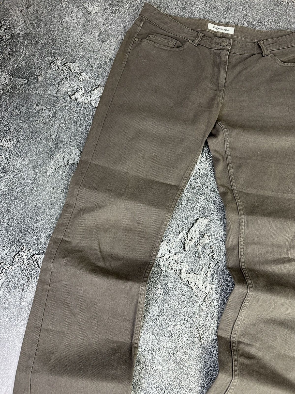 Vintage YSL Yves Saint Laurent 2009 Flared Denim Jeans Size US 32 / EU 48 - 3 Thumbnail