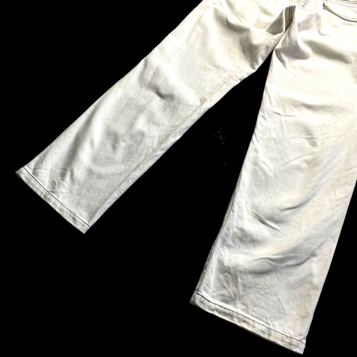 Hobo × JNCO × Phat Farm 🇯🇵 VINTAGE HOBO JEANS SPELL OUT HIP HOP WHITE JEANS Size US 28 / EU 44 - 9 Thumbnail