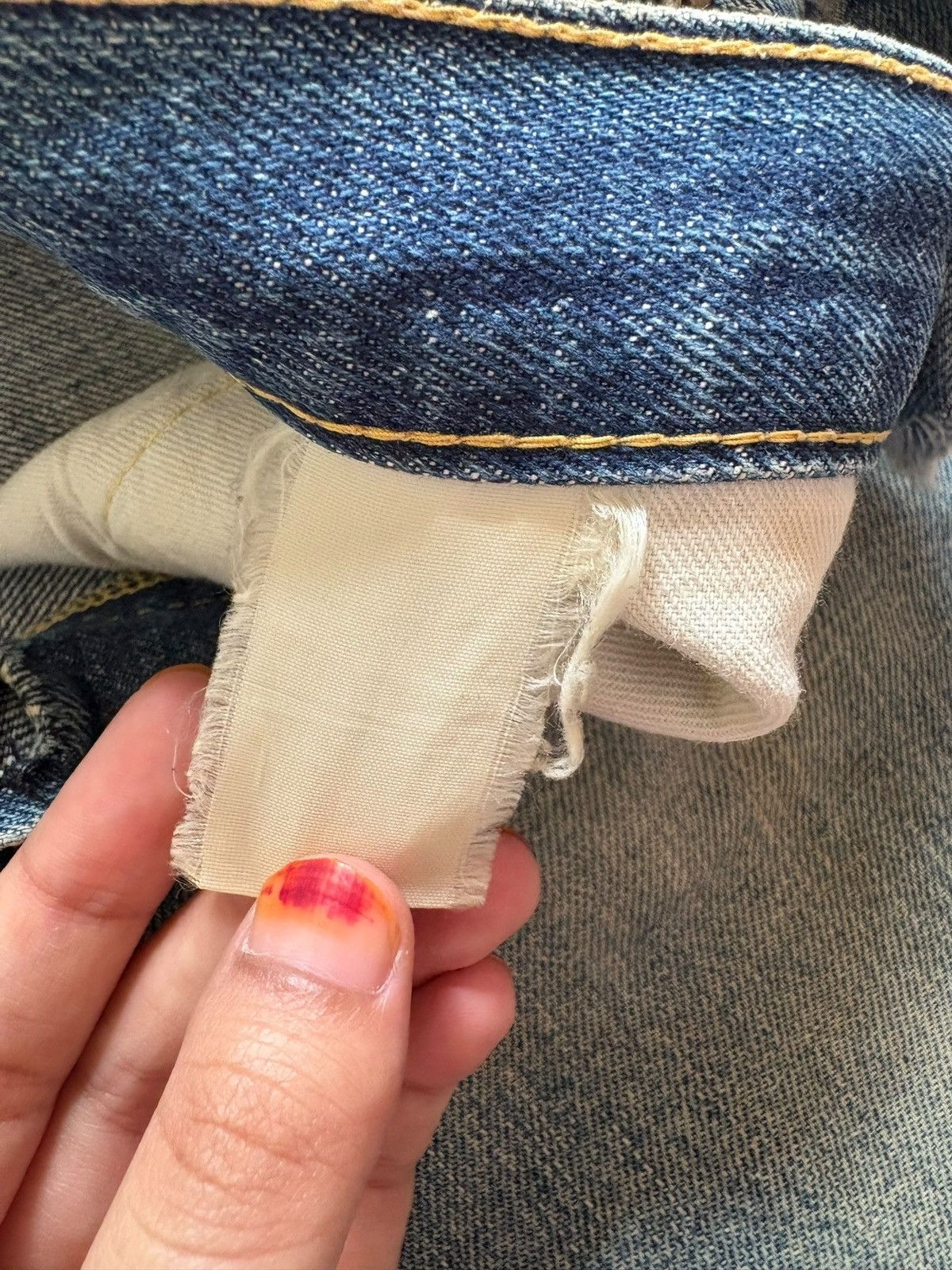 Japanese Brand Vintage Japanese Brand Selvedge Mud Wash Distress Baggy Jean Size US 32 / EU 48 - 9 Thumbnail